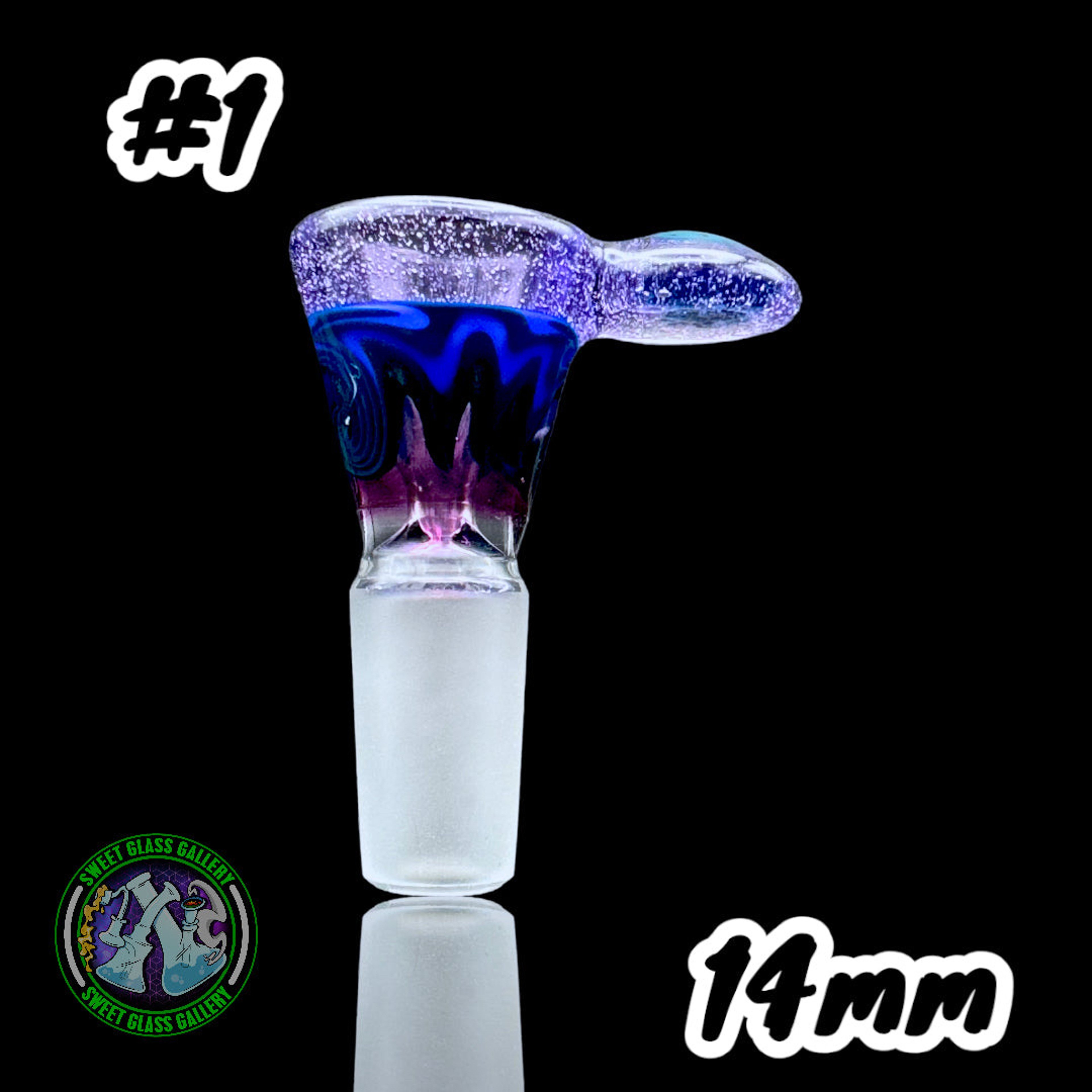 Talon Glass - Bowl #1 - Worked 14mm image 0