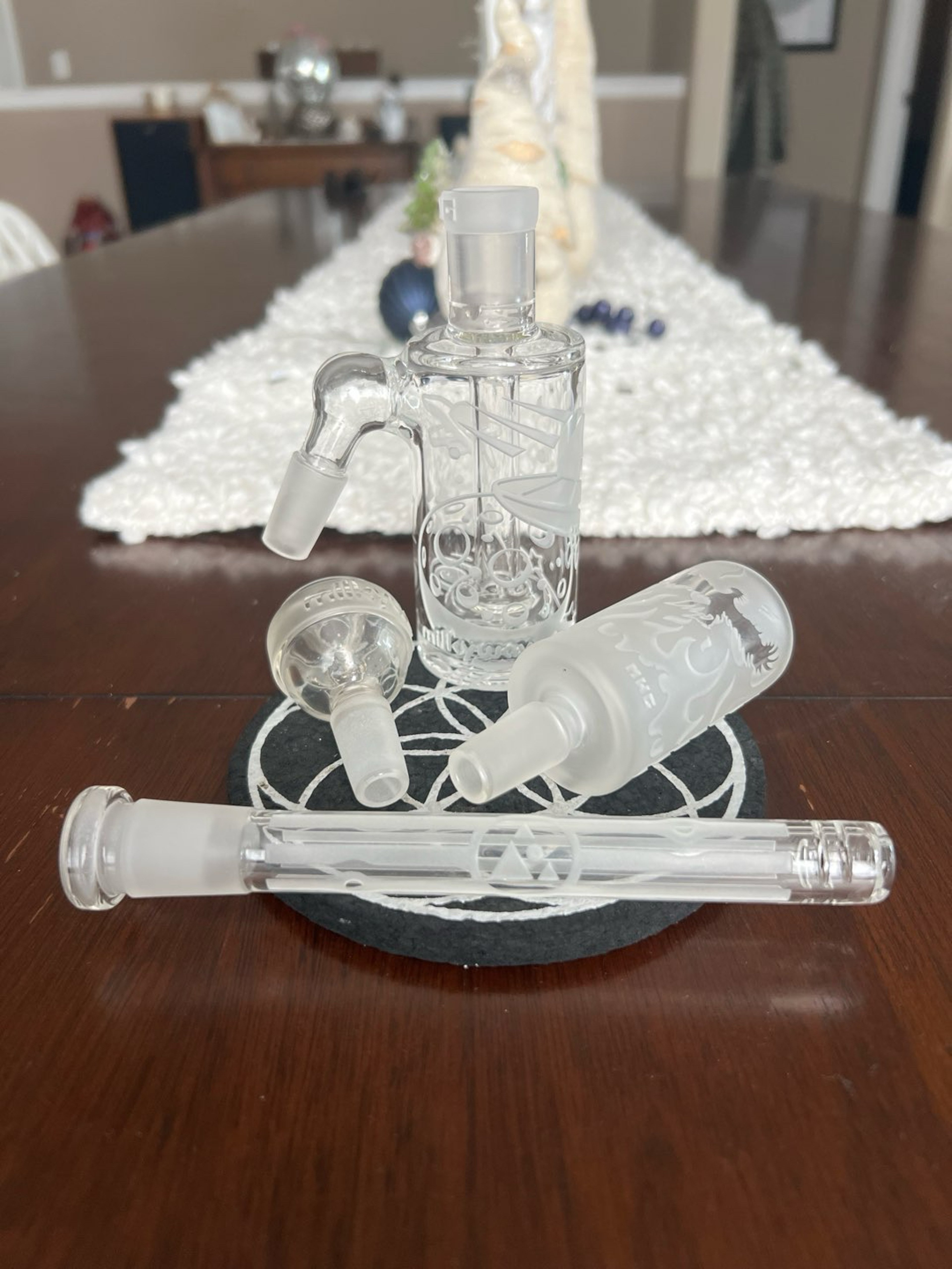 Preview pic of 🆕 Milky Way Glass 14mm WET AC,slide and down stem set