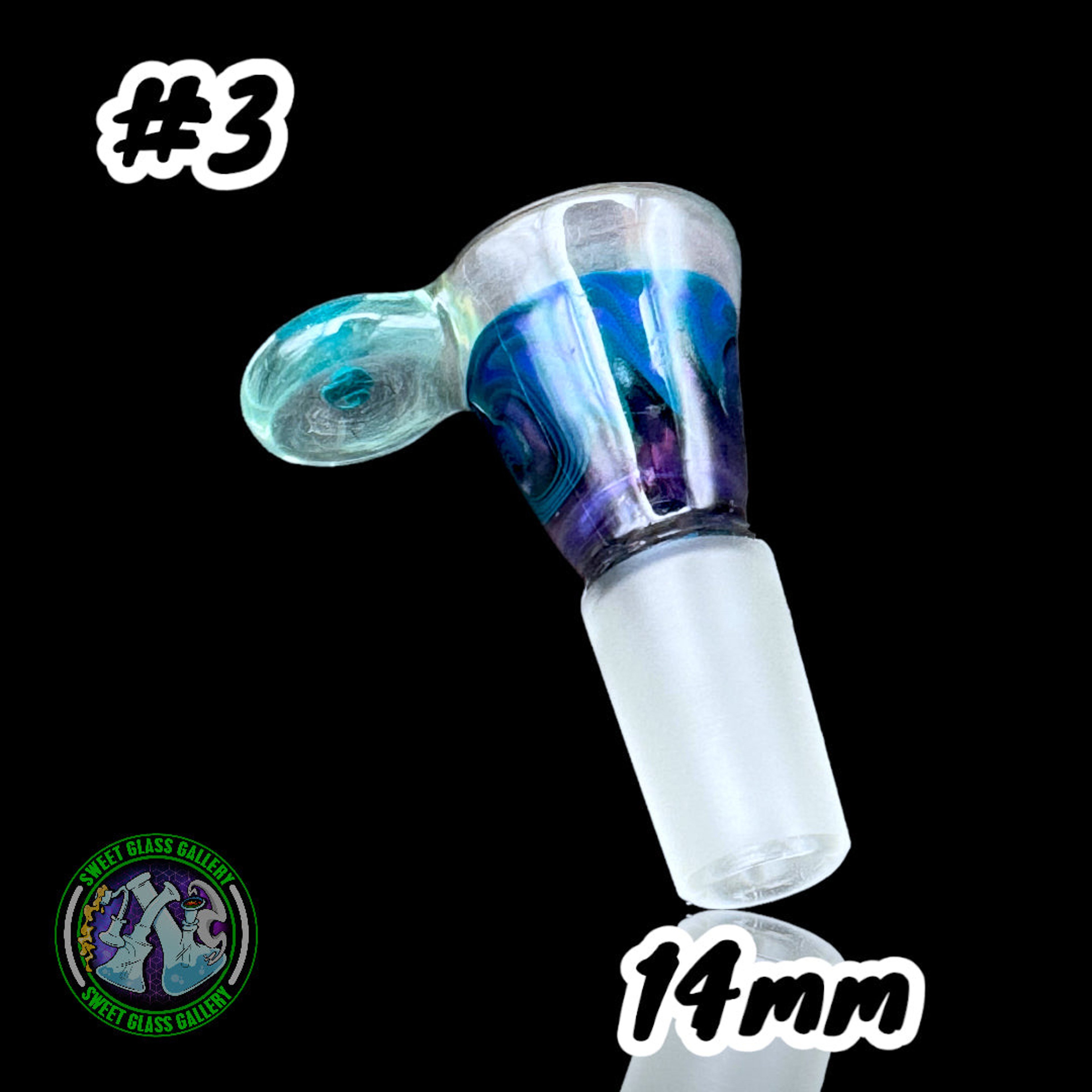 Talon Glass - Bowl #3 - Worked 14mm image 0