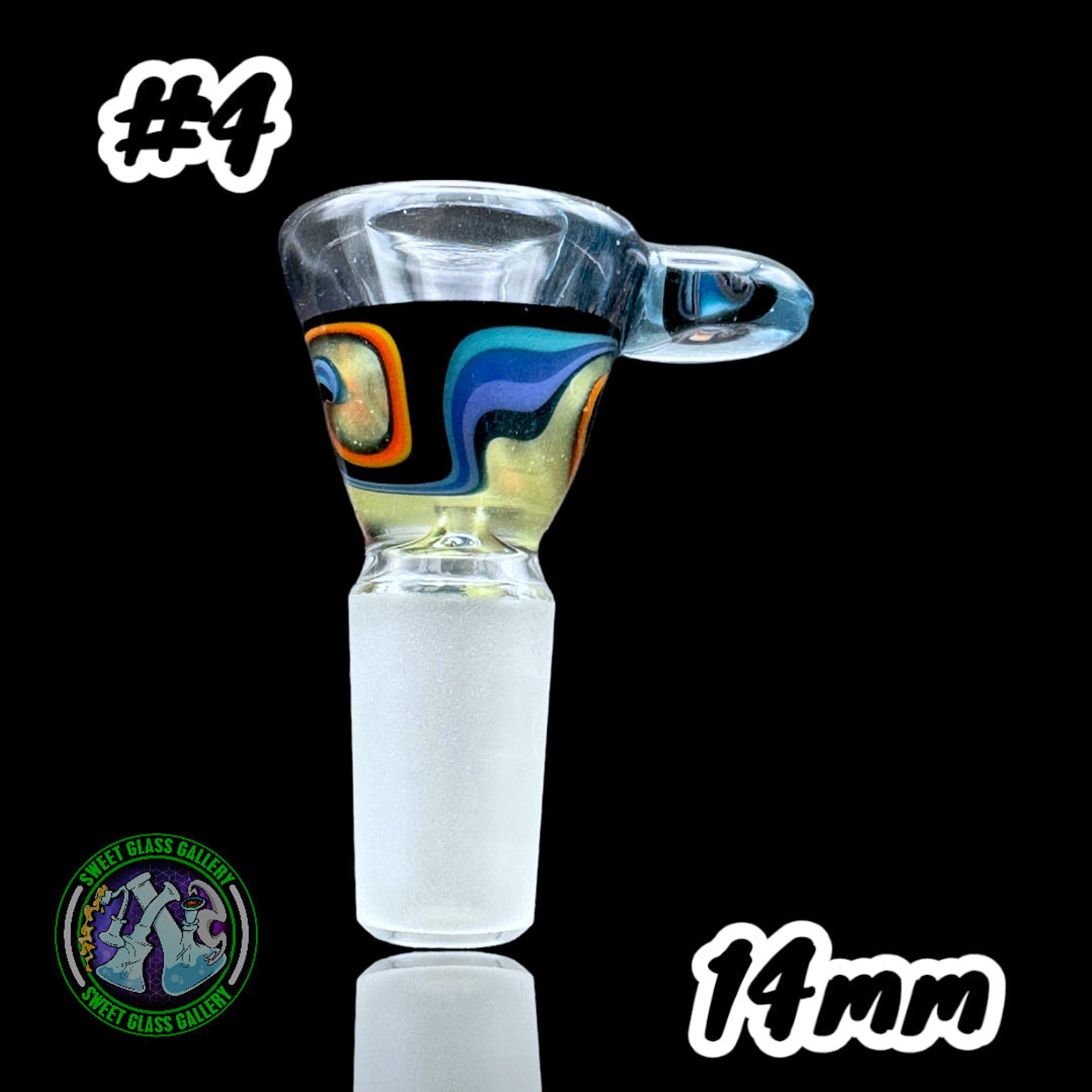 Talon Glass - Bowl #4 - Worked 14mm image 0
