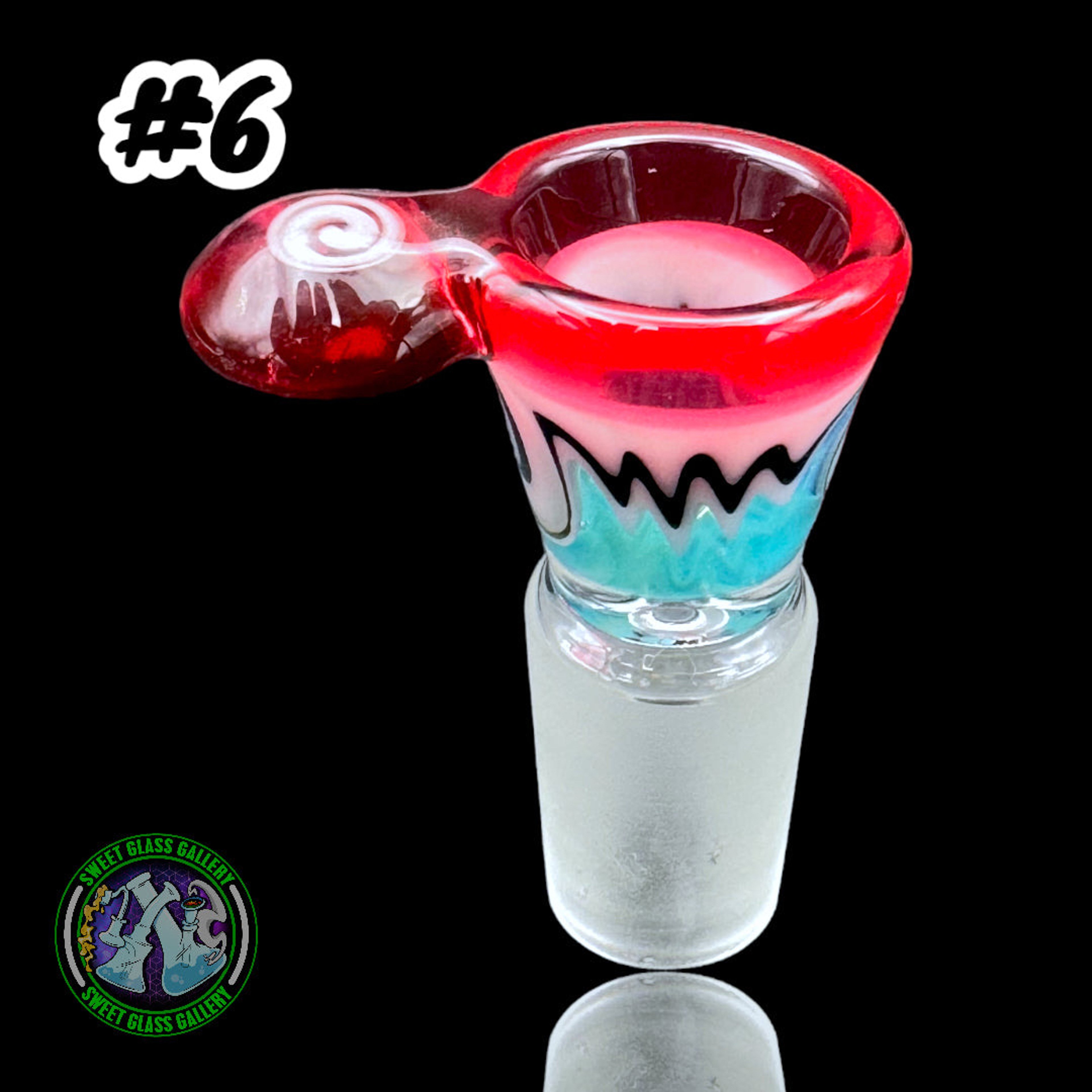 Talon Glass - Bowl #6 - Worked 18mm image 0