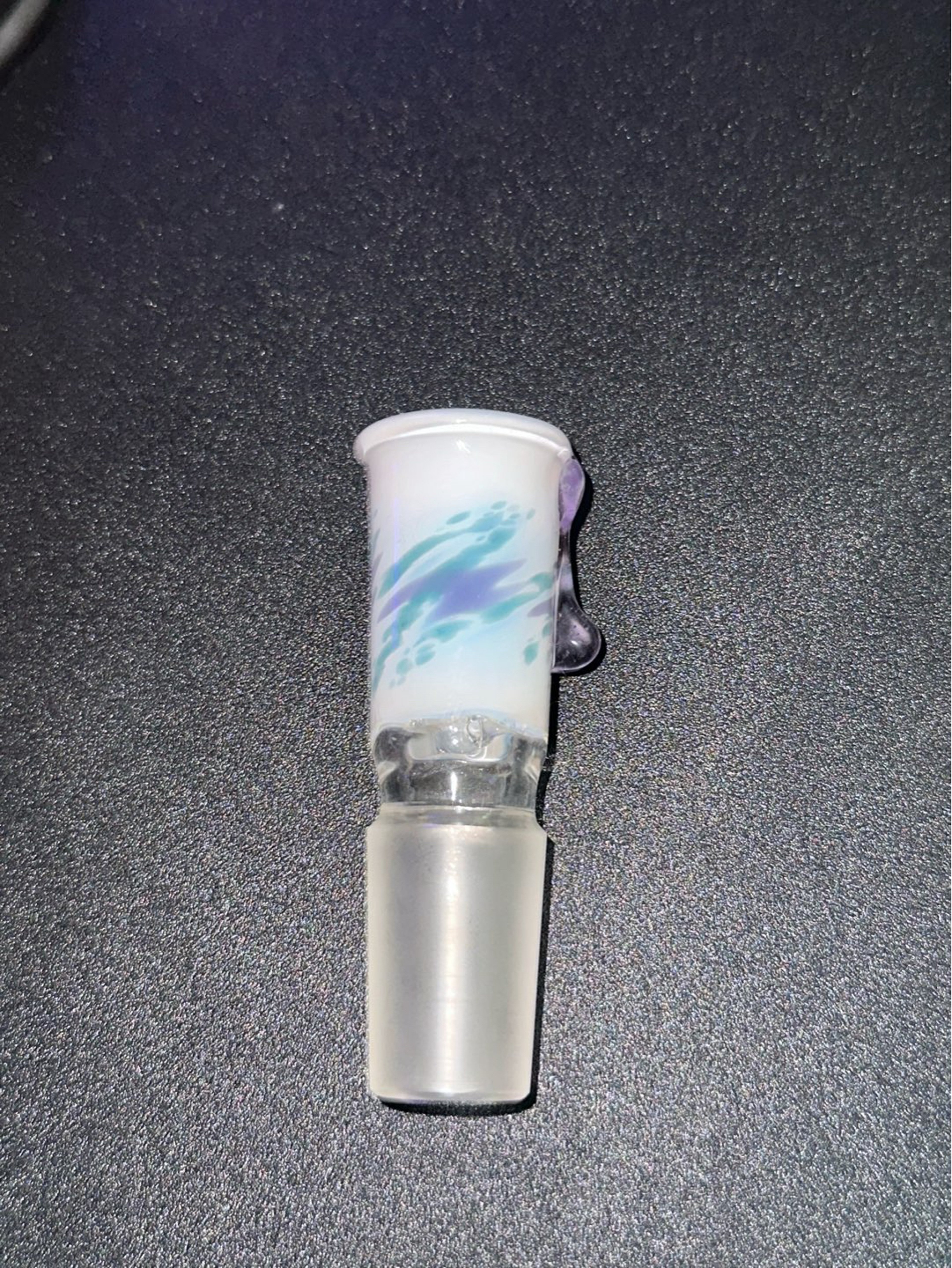 Preview pic of 18mm Swann Glass Retro Cup Slide Built in 4 hole glass screen