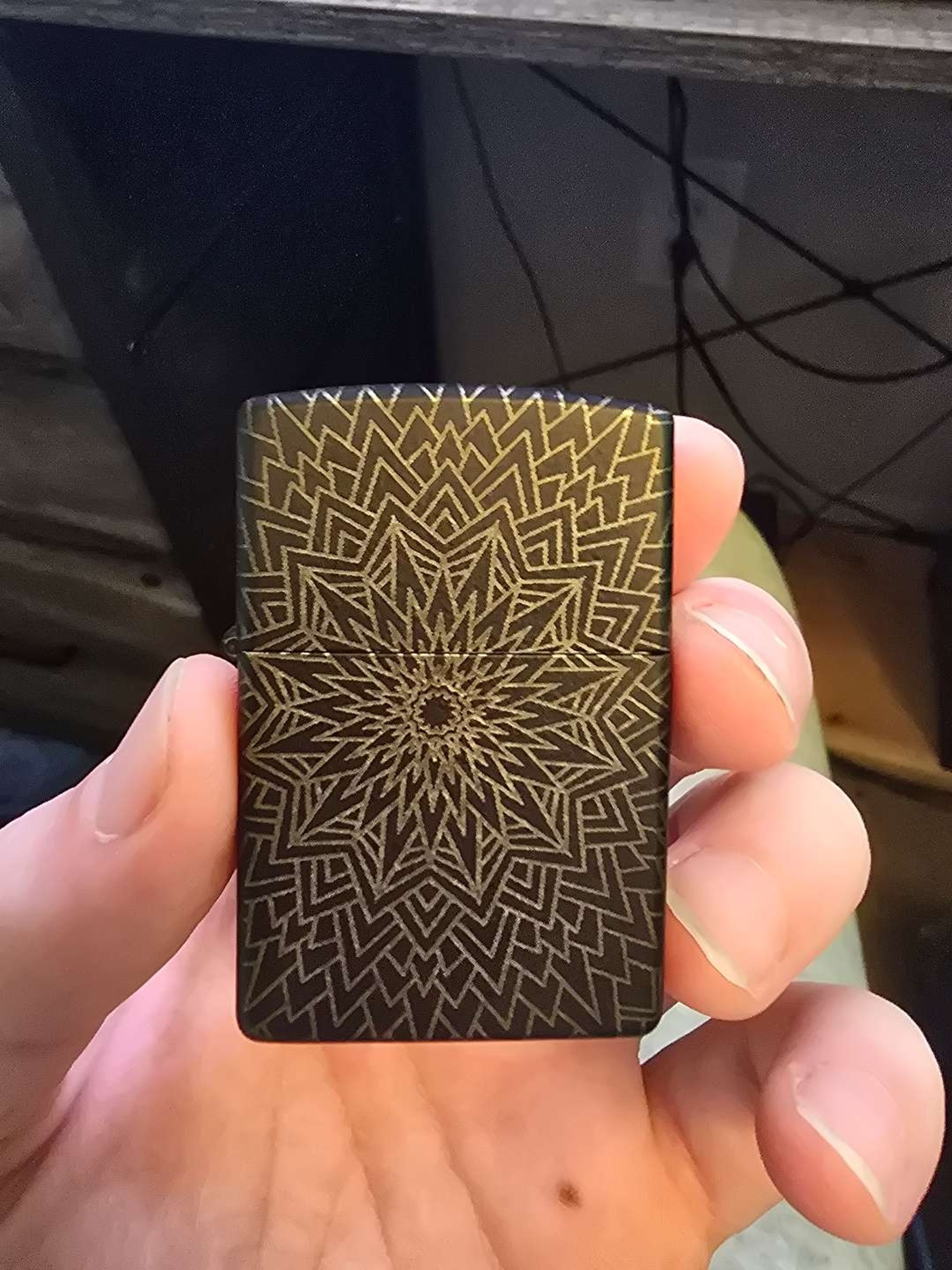 Preview pic of Sacred Geometry Engraved Zippo