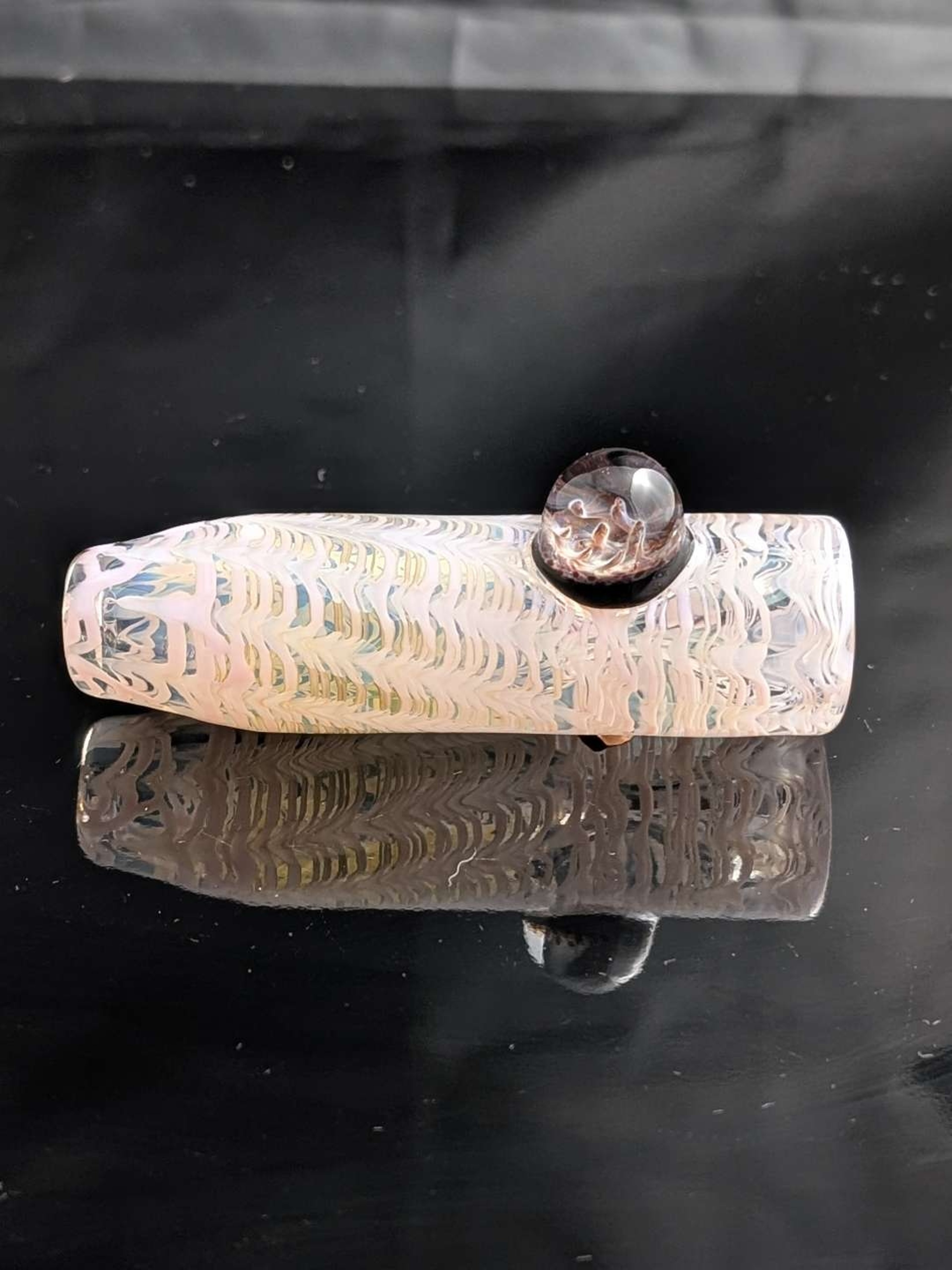 Preview pic of Pink MJK Wrap & Rake B style Chill with Marble Roll Stop