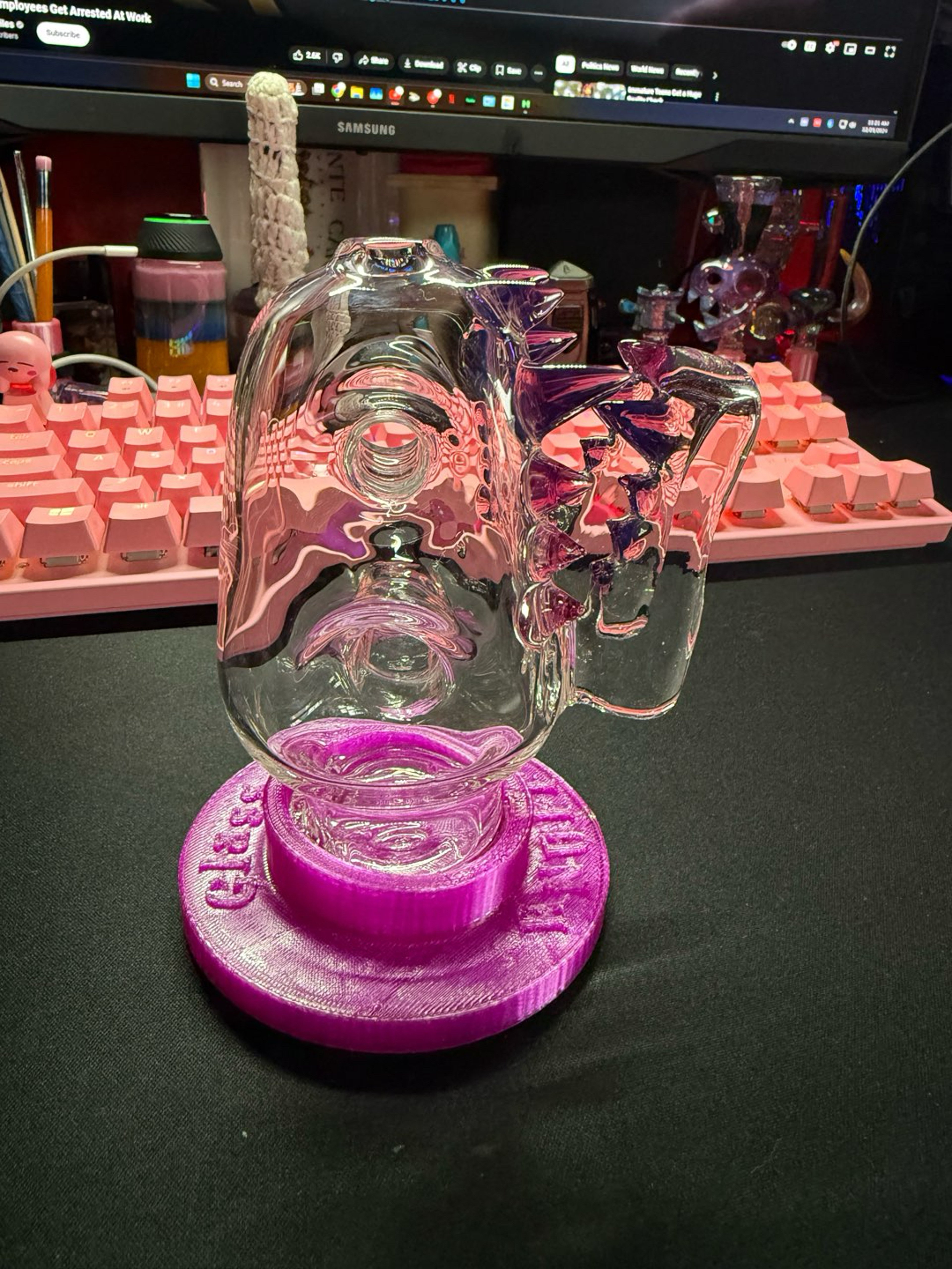 Preview pic of Puffco peak pro Enuff Glass Dry Top Royal Jelly