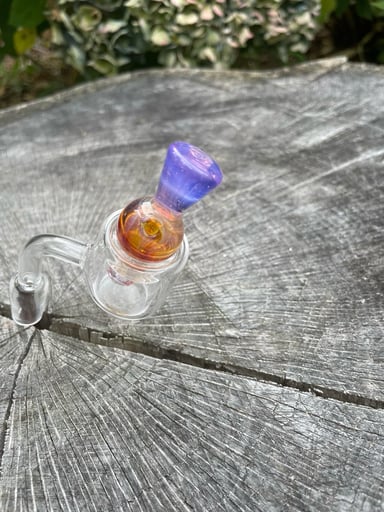 Preview pic of Handblown Lavender Sunset Bubble Cap