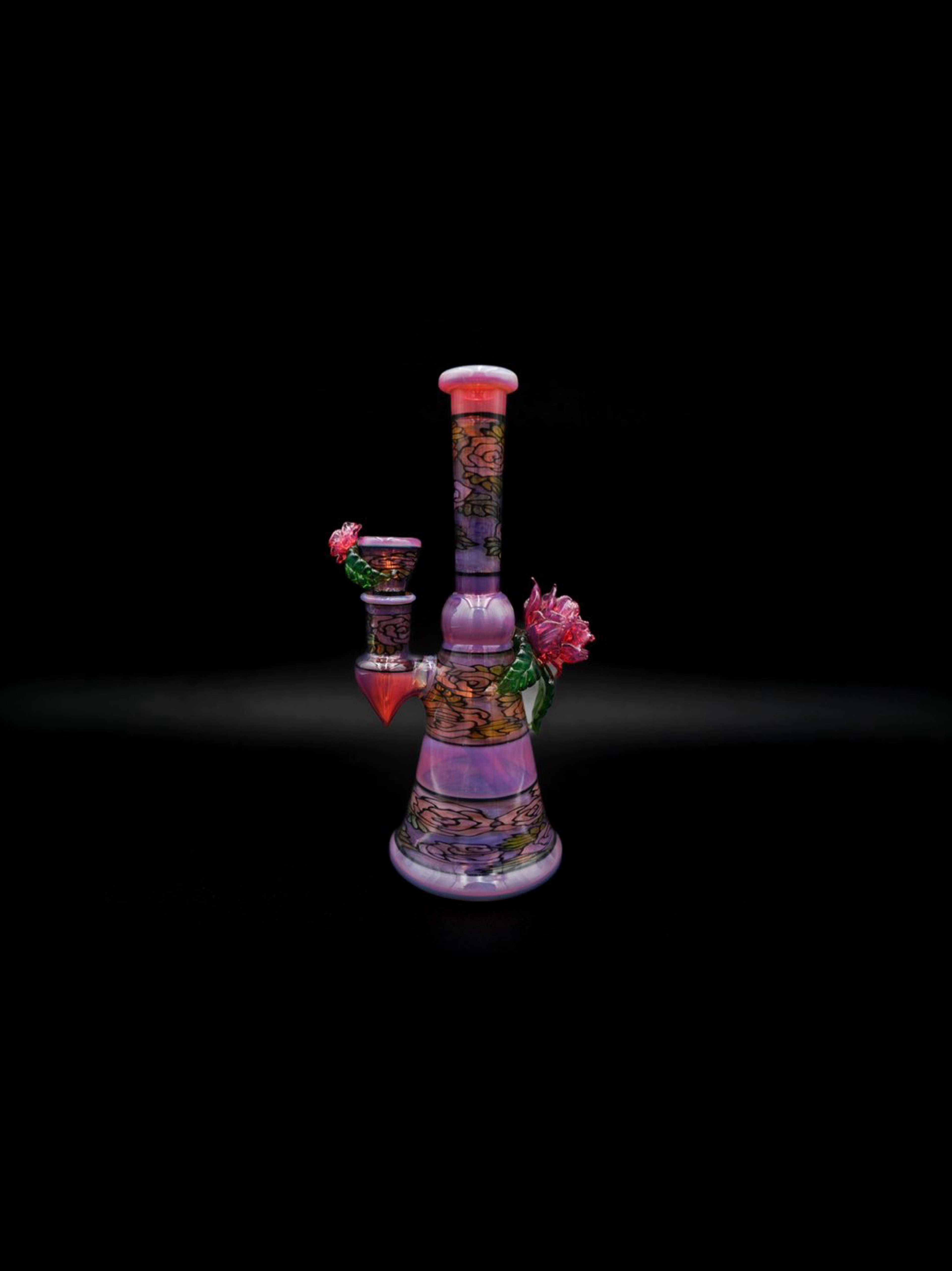 Preview pic of Stained Glass Rose water pipe