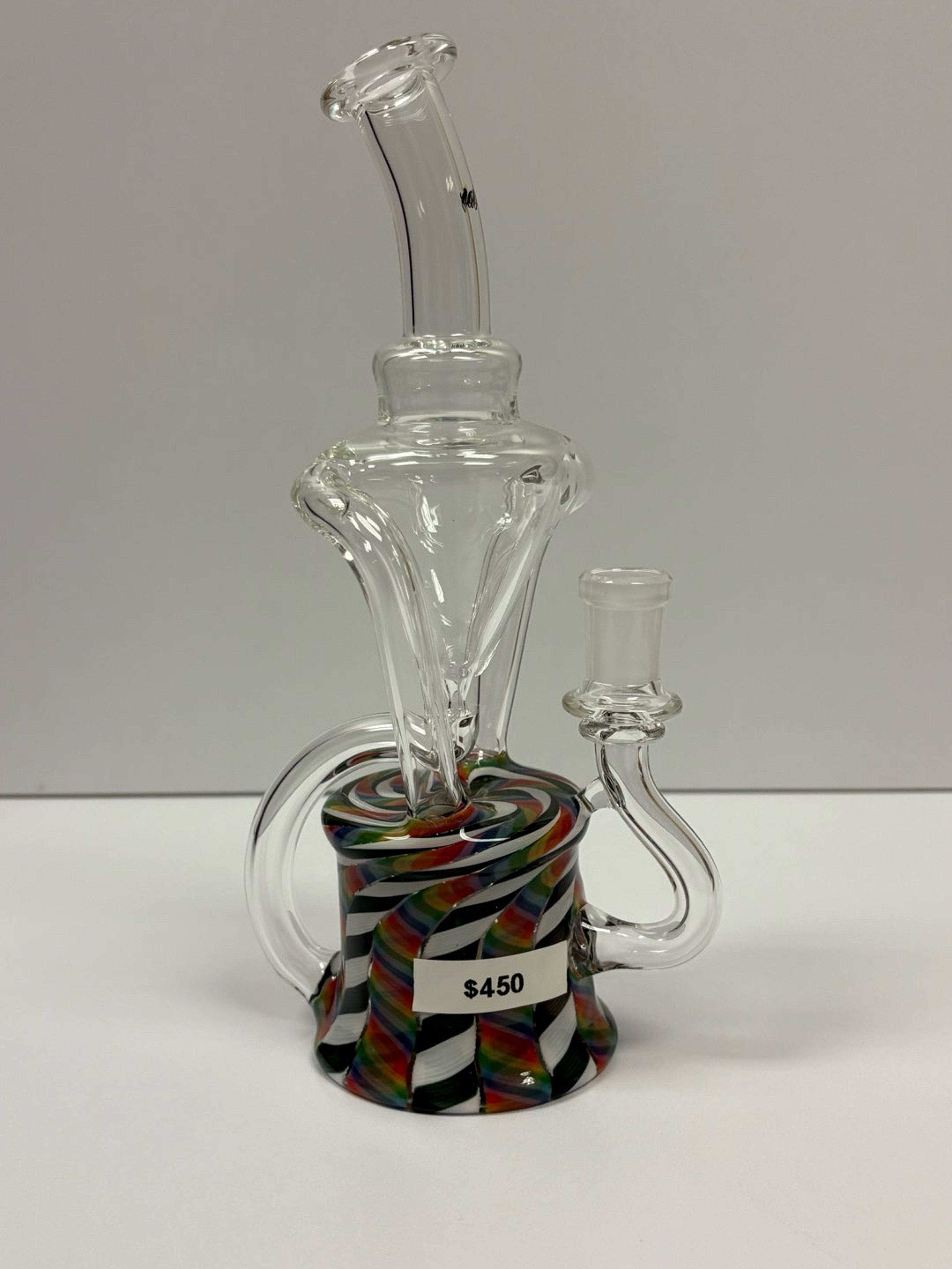 IDAB glass recycler half clear half worked color 14mm 90 image 0