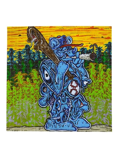 Preview pic of Aaron Brooks x Vincent Gordon (Melty Bros) "Cubbie Bear" Blotter Print