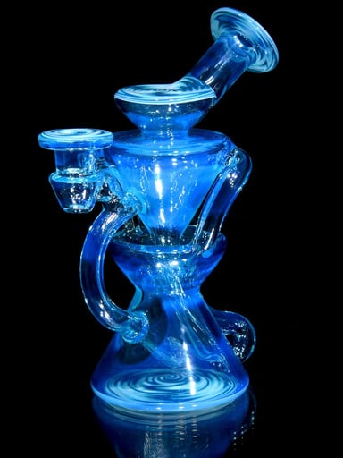 Preview pic of Capt’n Cronic - Worked Mini Two & Through Double-uptake Floating Recycler - Meta-Terrania - 10mm Female
