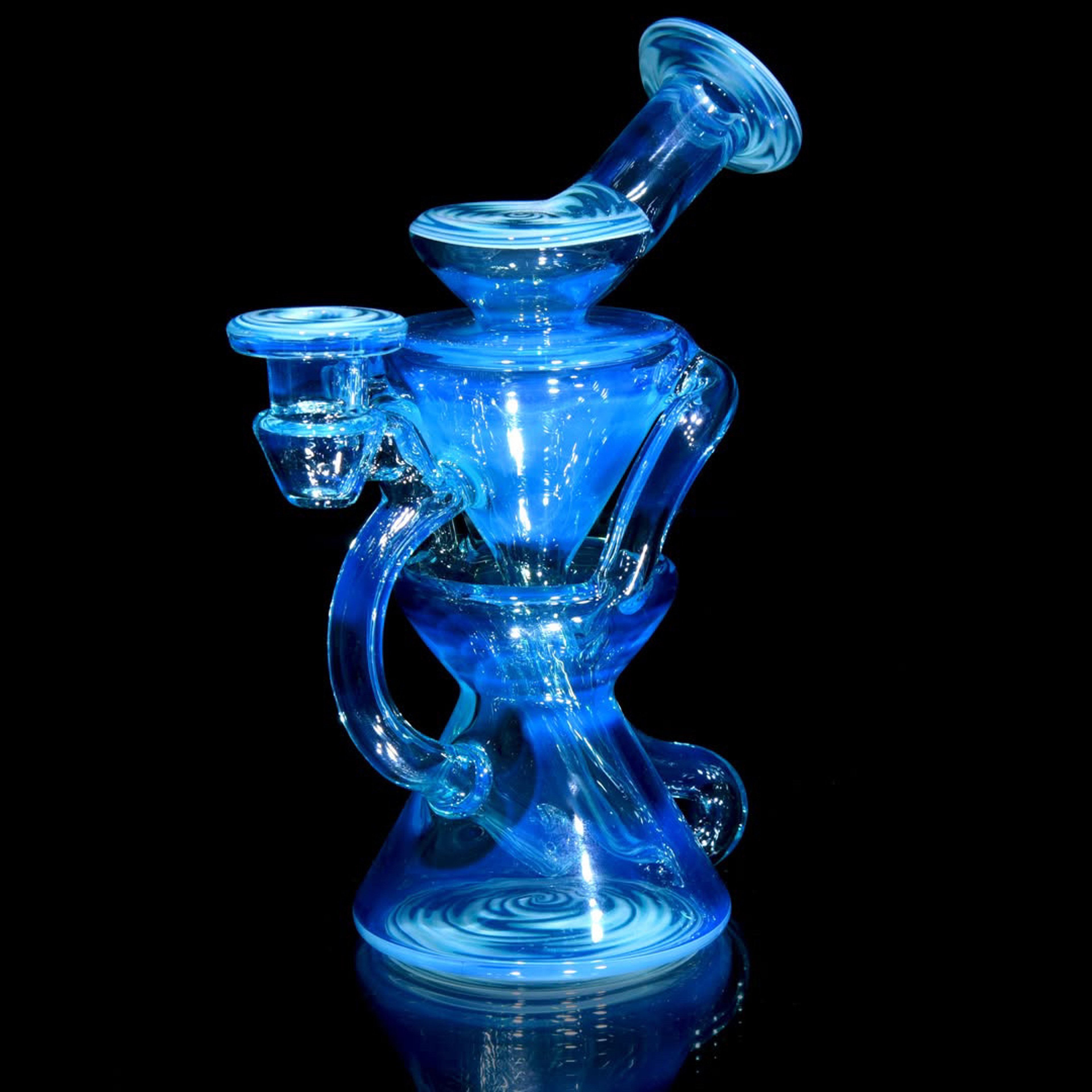 Preview pic of Capt’n Cronic - Worked Mini Two & Through Double-uptake Floating Recycler - Meta-Terrania - 10mm Female