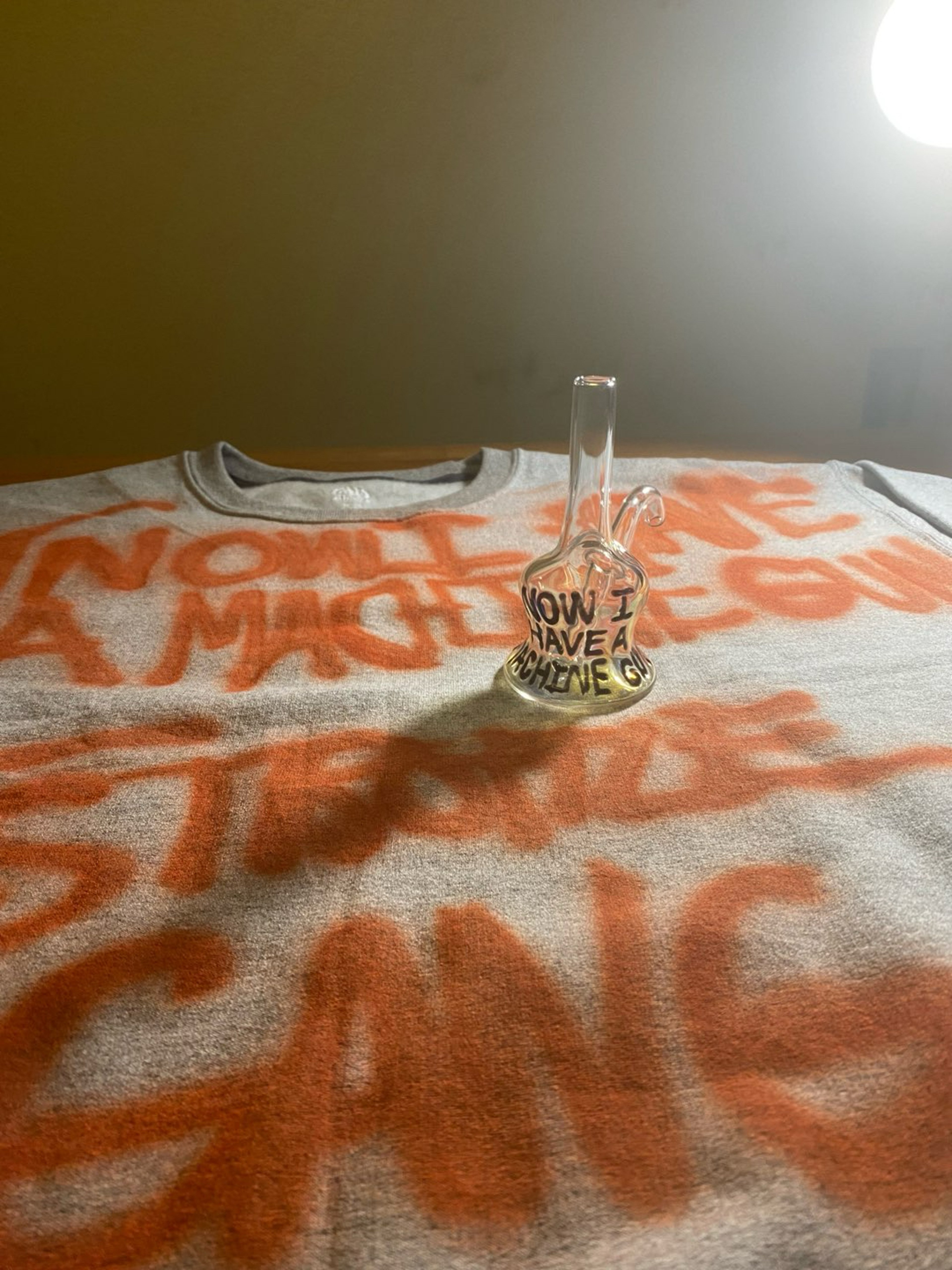 Preview pic of “NOW I HAVE A MACHINE GUN” Strottle and Crewneck Set