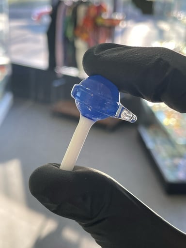 Preview pic of Emperial Glass Lolipop Pendant Blue
