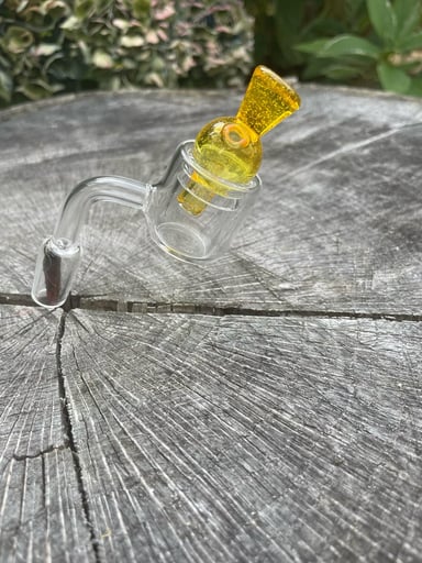 Preview pic of Gold Handblown Bubble Cap