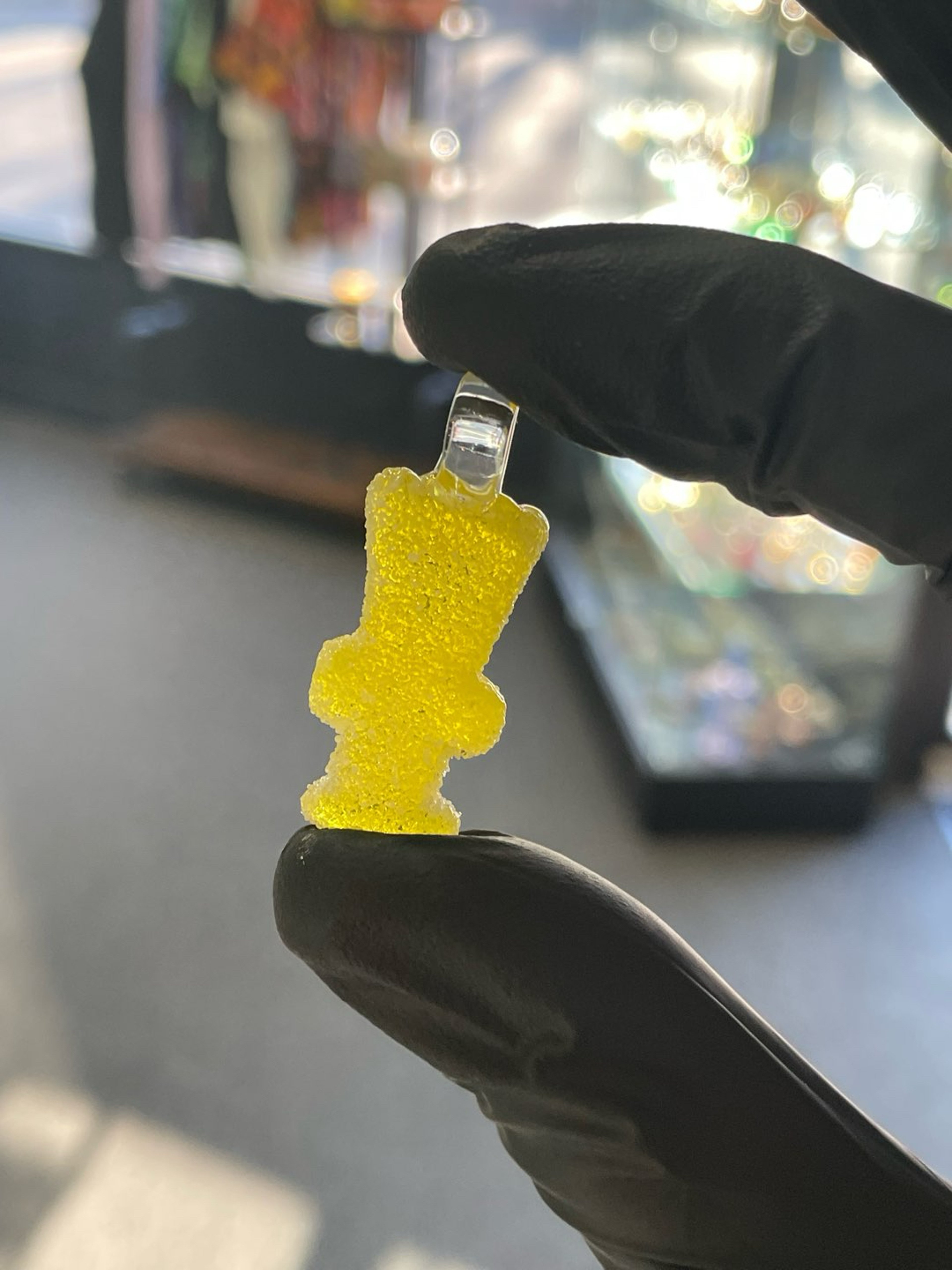 Preview pic of Emperial Glass Sour Candy Pendant Yellow