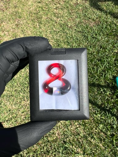 Preview pic of Natey Love - Infinite Color Series Pendant #54 Pomegranate Northstar