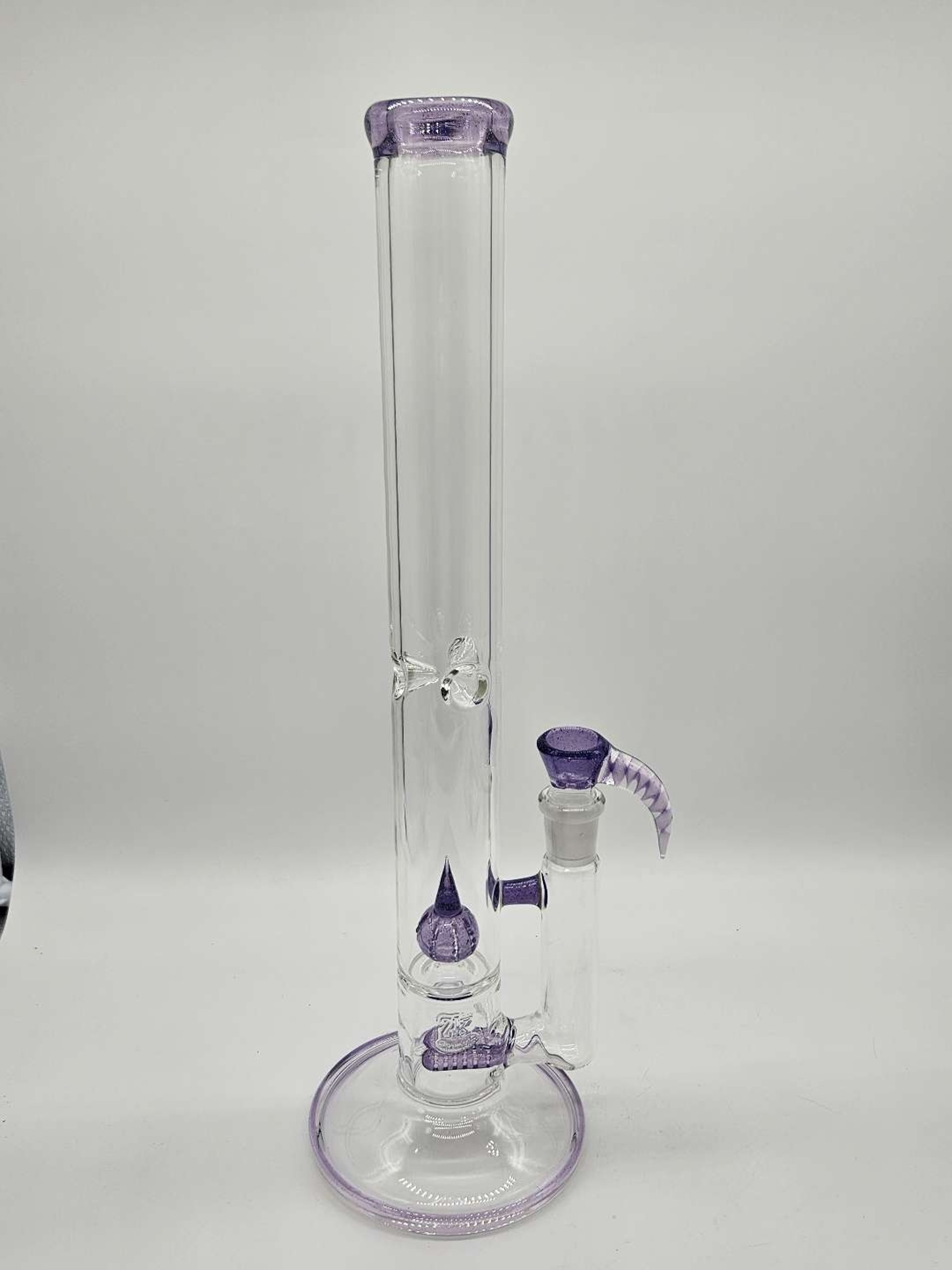 Preview pic of 2kglassart Dual Gridline to Imperial Purple Lollipop