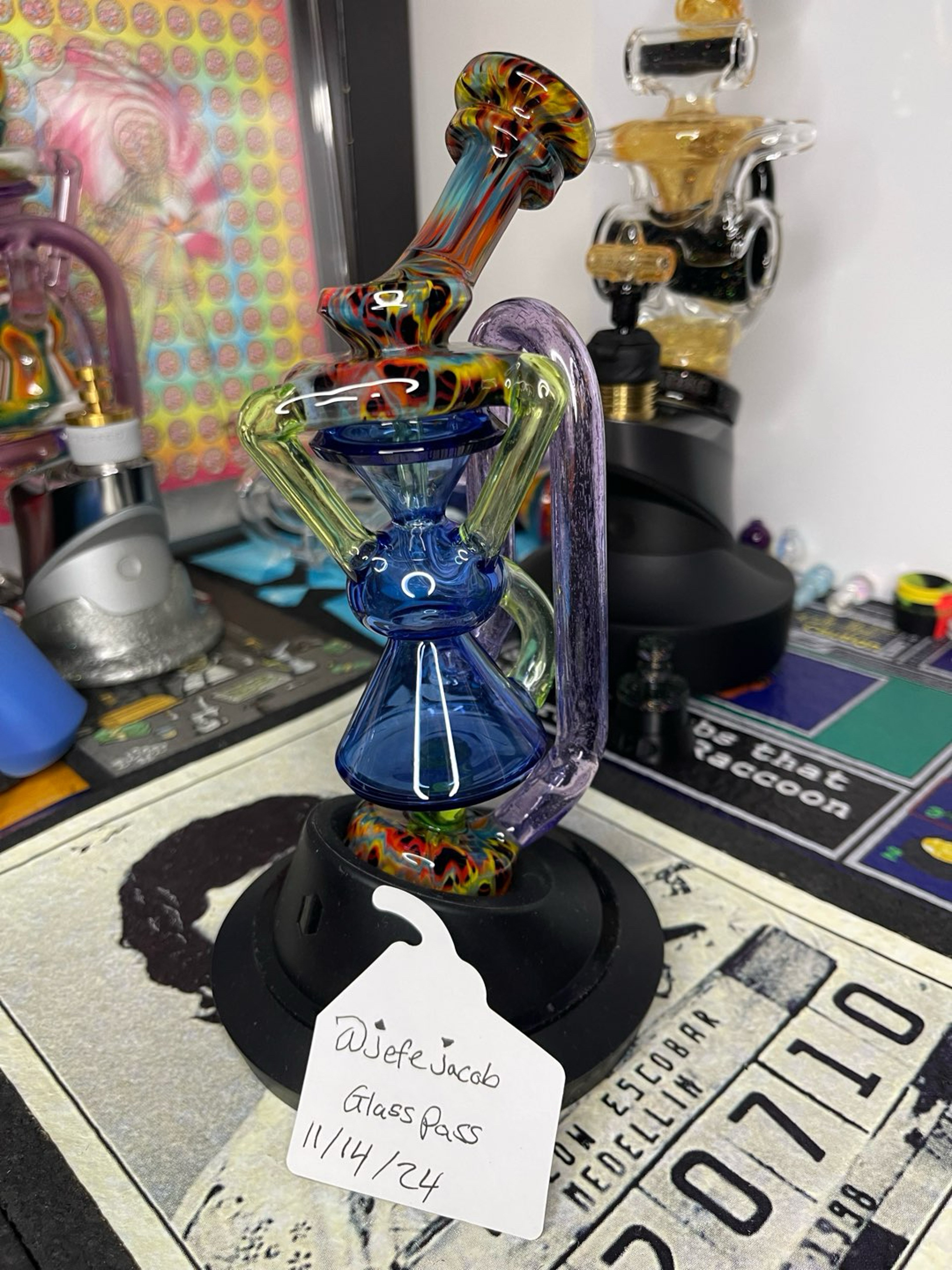 Preview pic of Mshea1980 X BTF Glass Collab Tripple Uptake Recycler For the Puffco