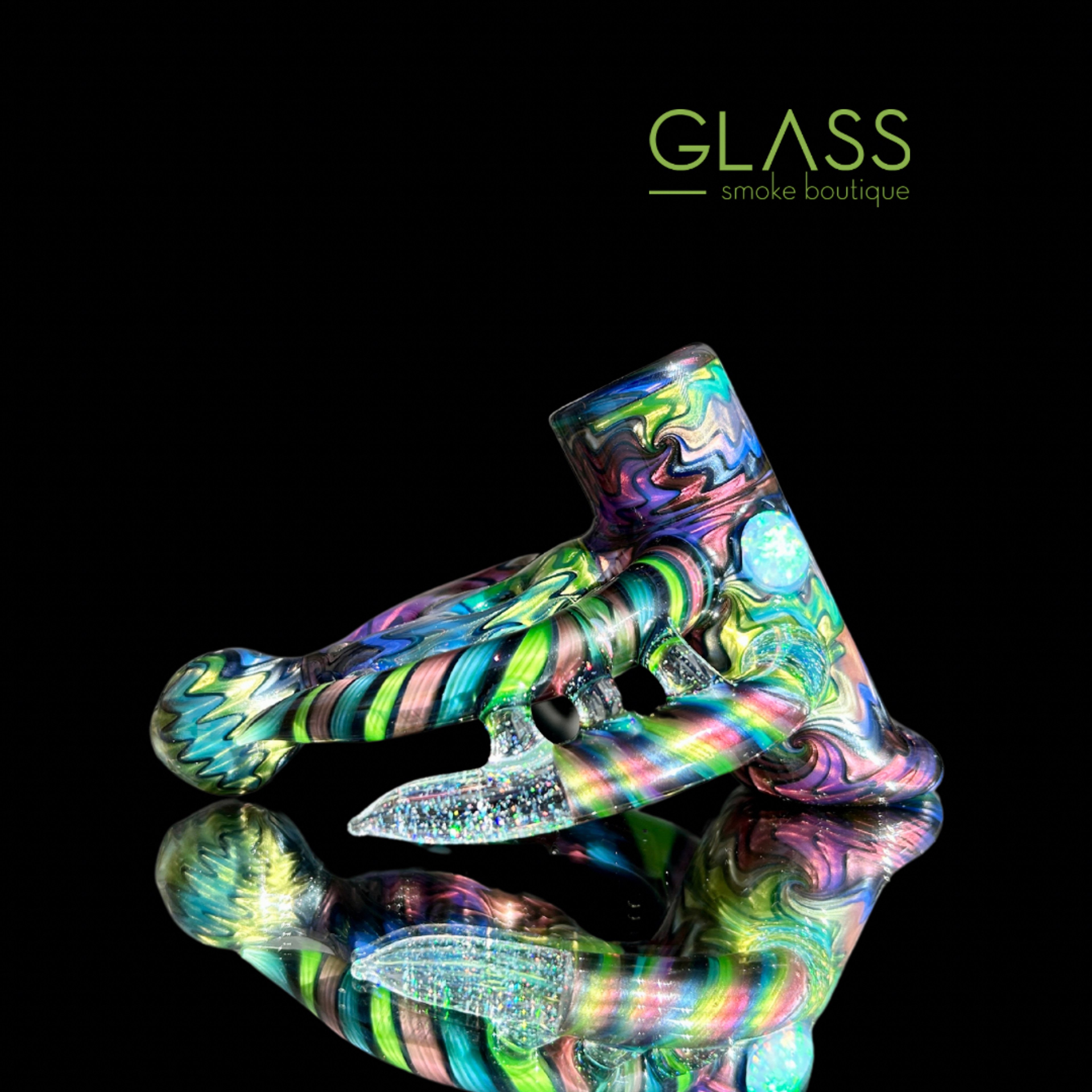 Heady Hash Hammer with Chromium Molten Aura Colors & Crushed Opal image 0