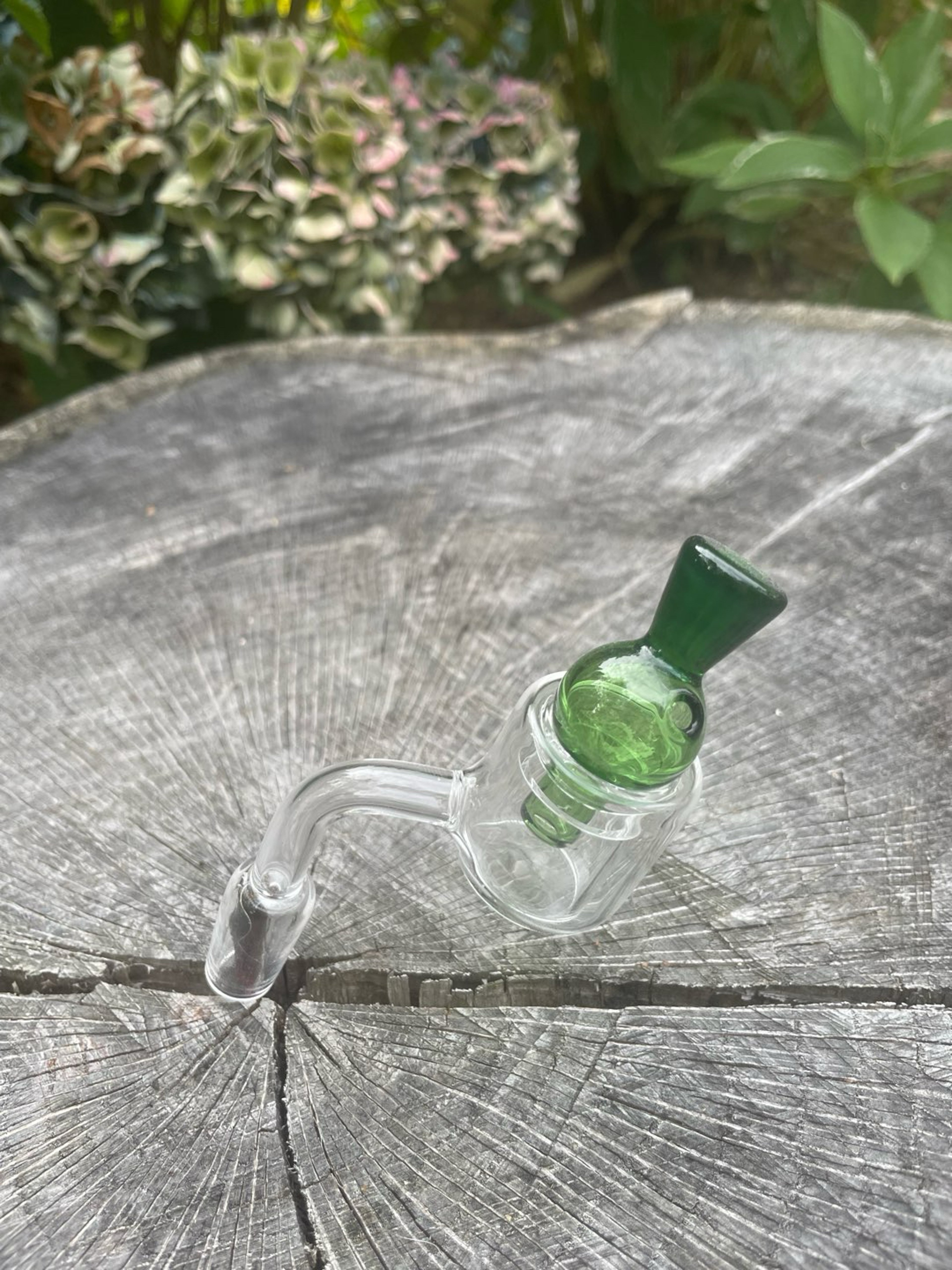 Preview pic of Green Handblown Bubble Cap