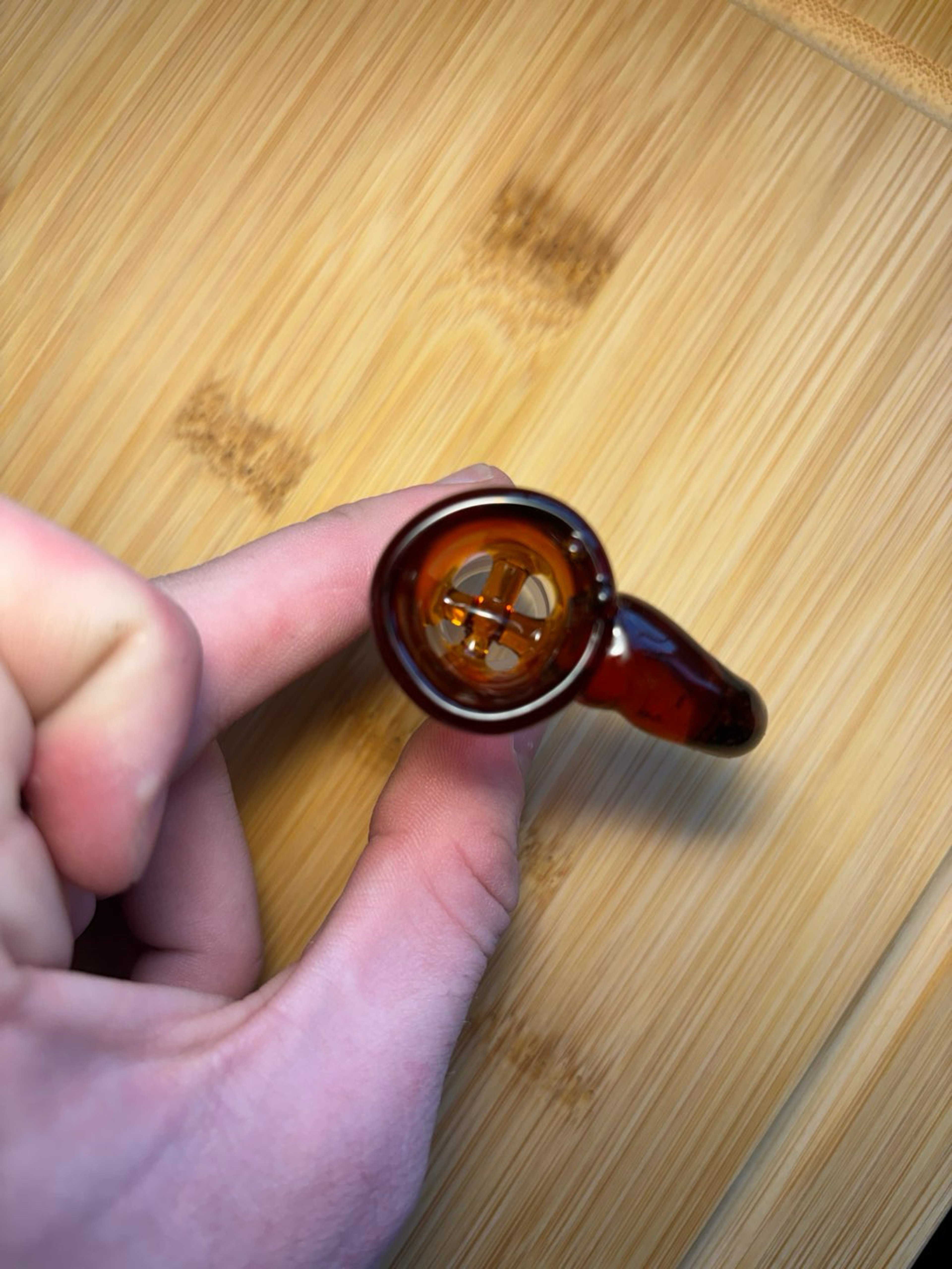Preview pic of Amber 4 Hole Bowl piece