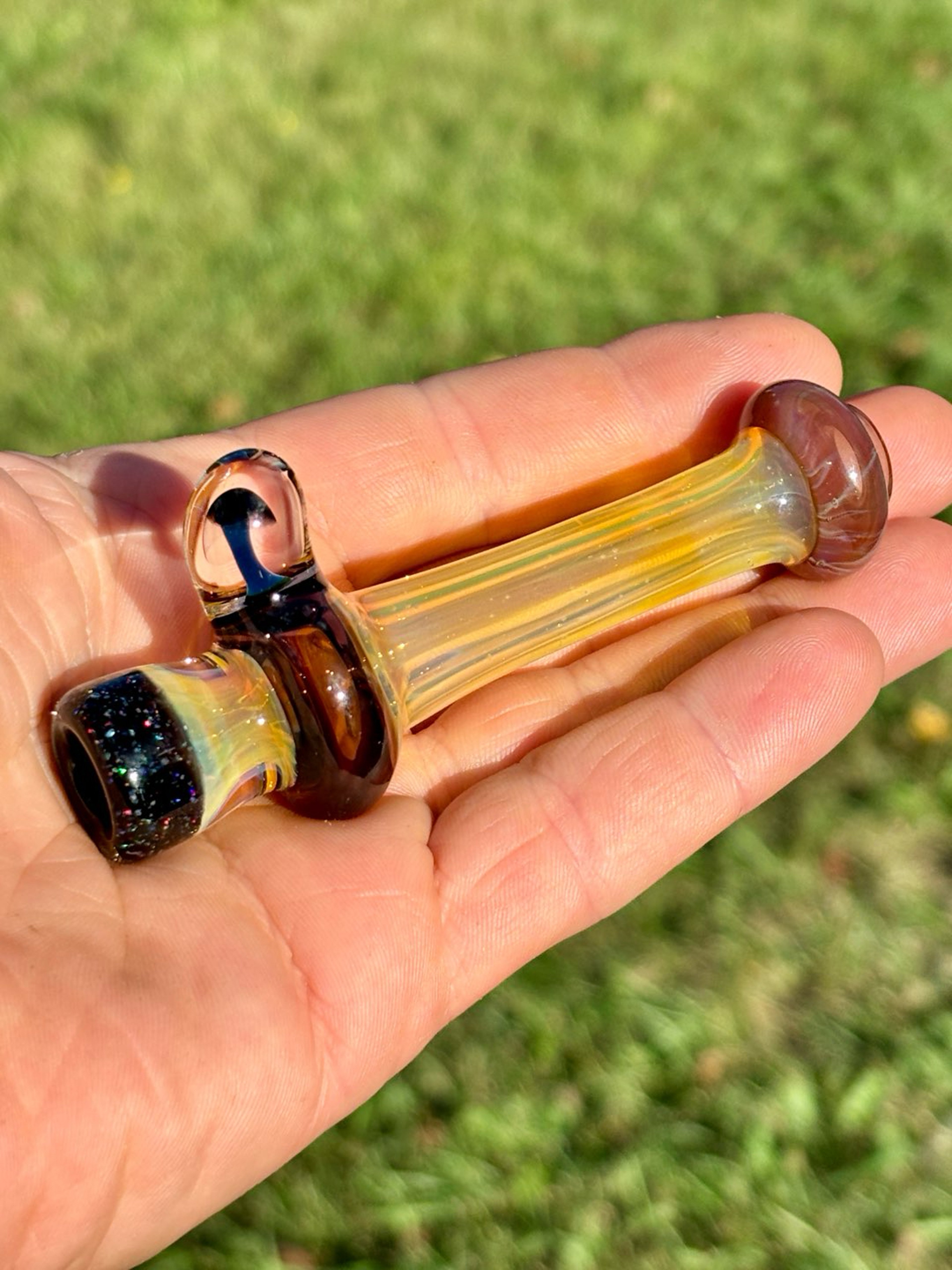 Crushed opal mushroom chillum image 0