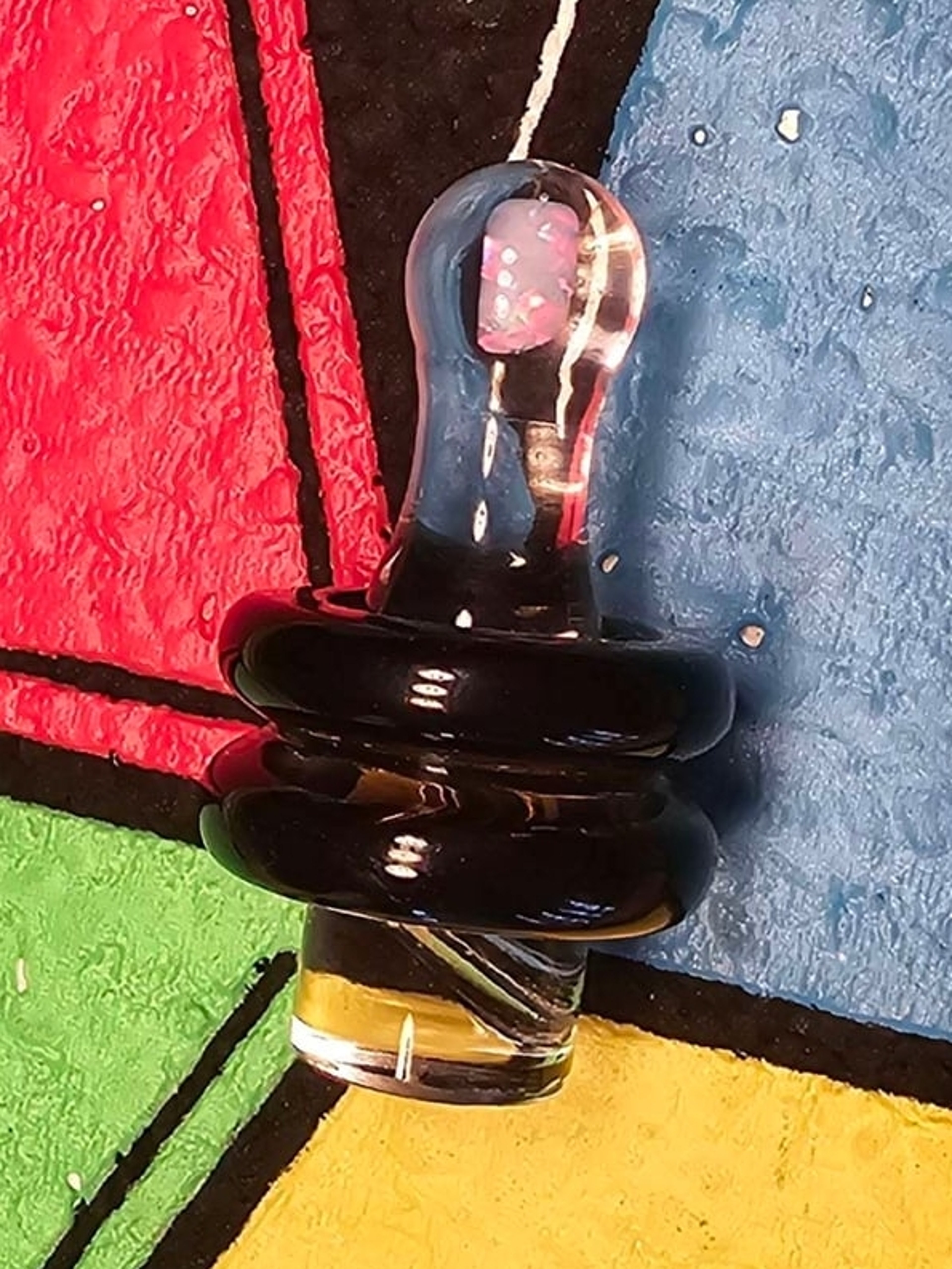 Preview pic of OneTrickPony 3DXL Rockulus cap in Black Jack with Encased Opal Slab