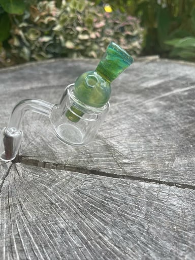 Preview pic of Rainforest Green Handblown Bubble Cap