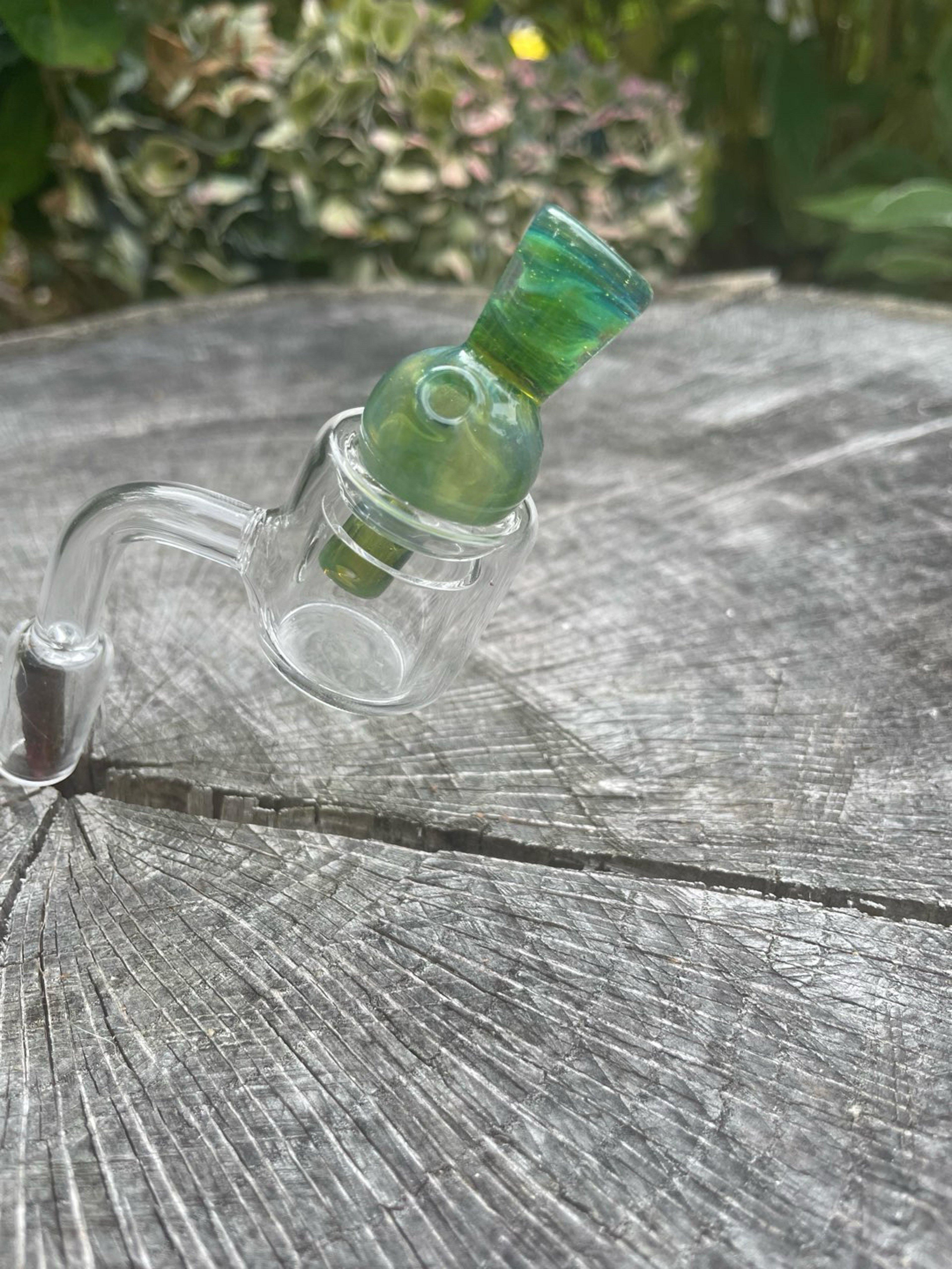 Preview pic of Rainforest Green Handblown Bubble Cap