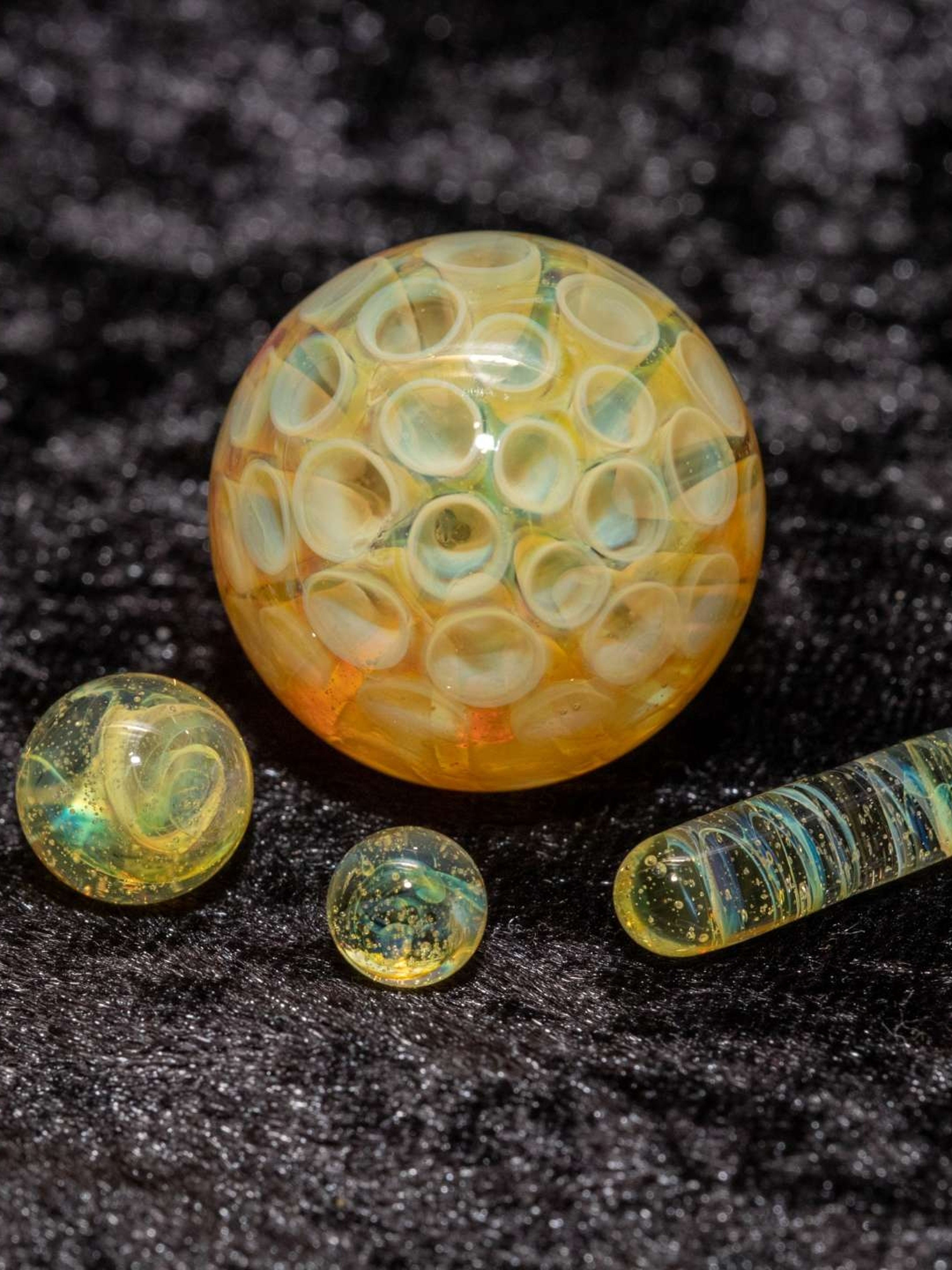 Preview pic of Mega Mai Tai Honeycomb Marble Set (4 Piece)