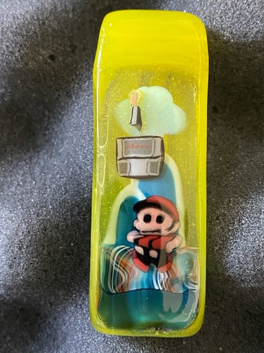 Preview pic of Microsworkshop glass Mario Tile Pendant
