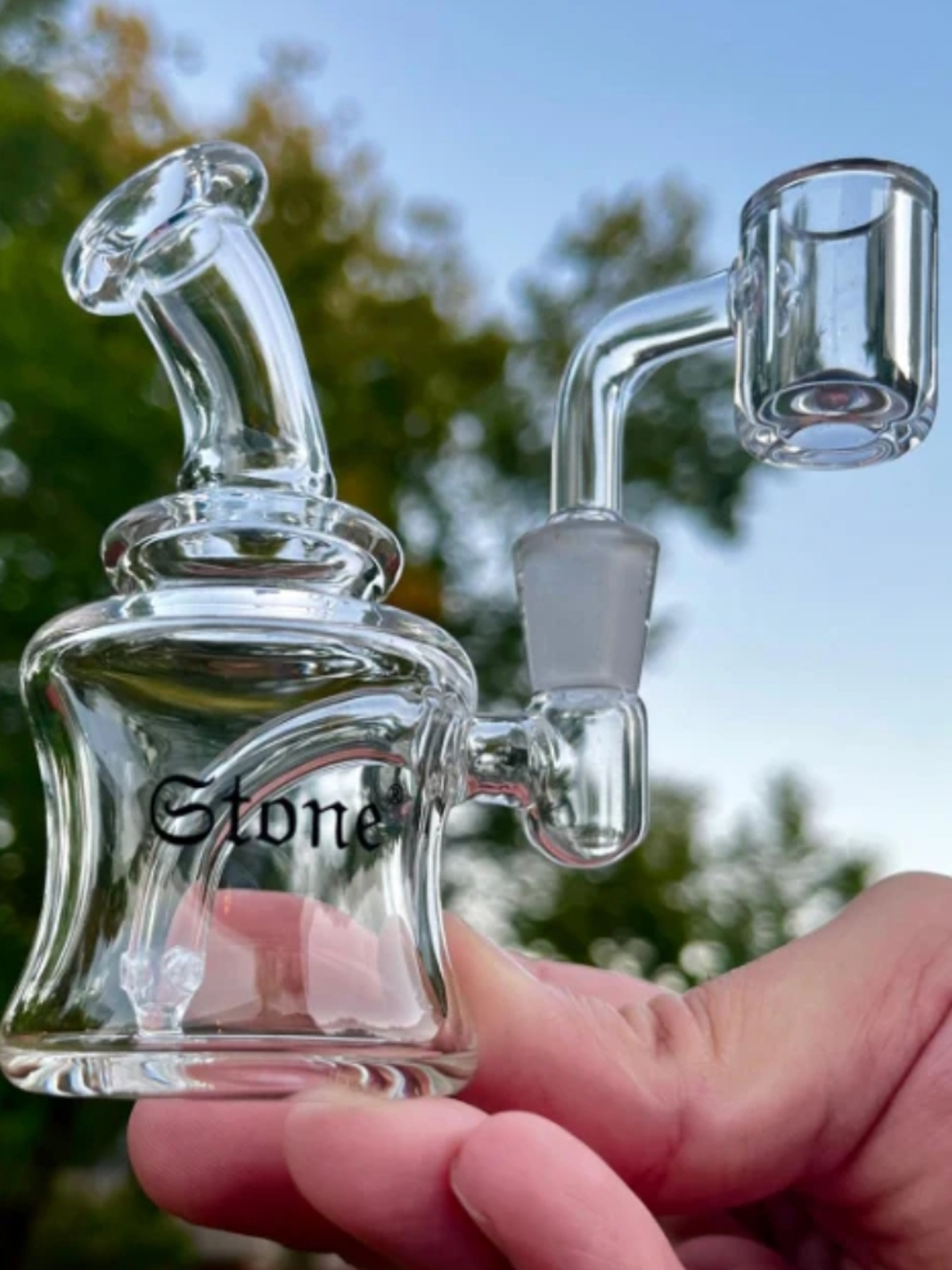Preview pic of Premium Mini  Rig: Crafted in Stone Borosilicate