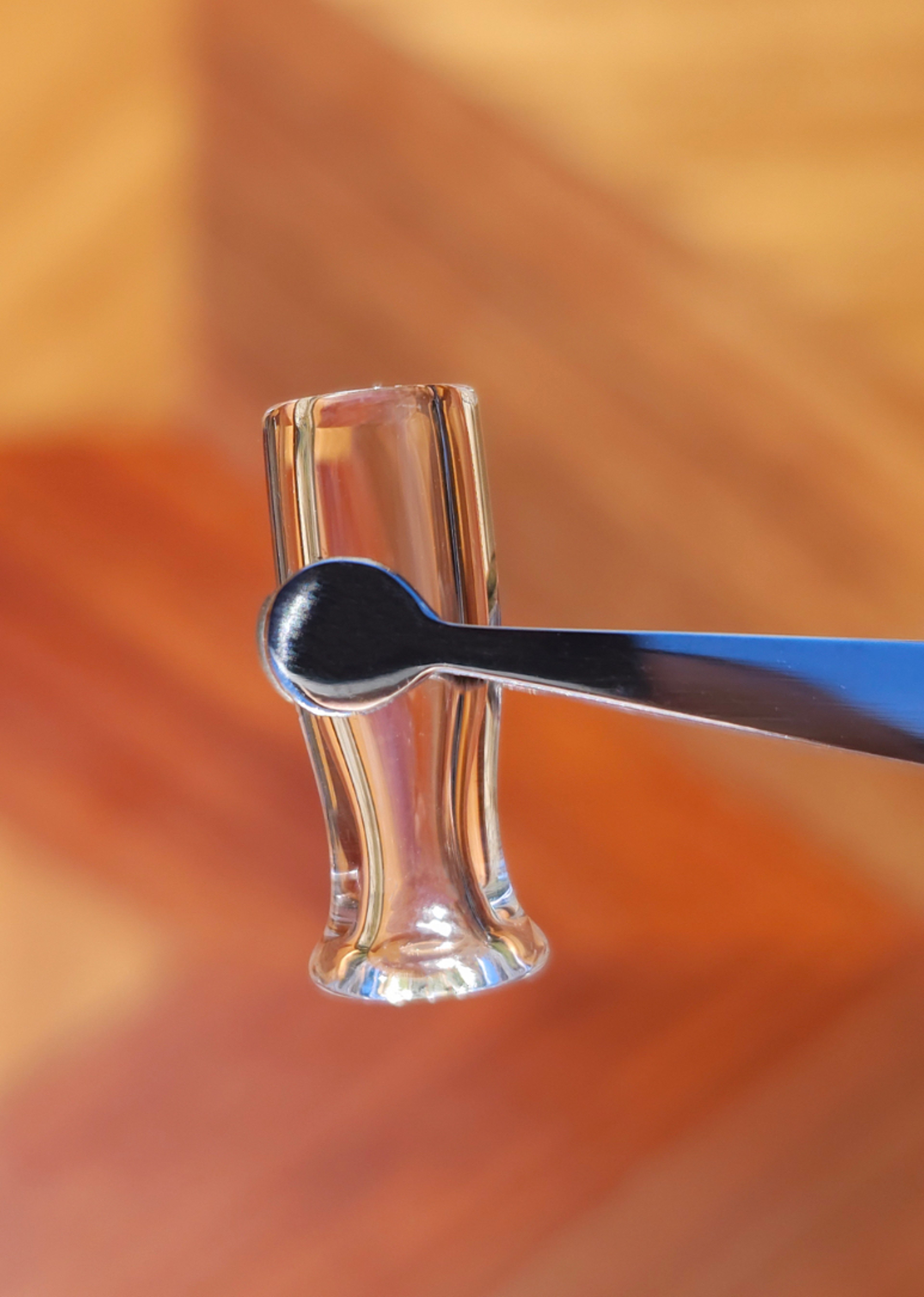 Preview pic of New Punkinbeagle x D-Nail “Quartz beer glass” insert for blenders/hybrids/towers, 8mm x 12mm x~25mm