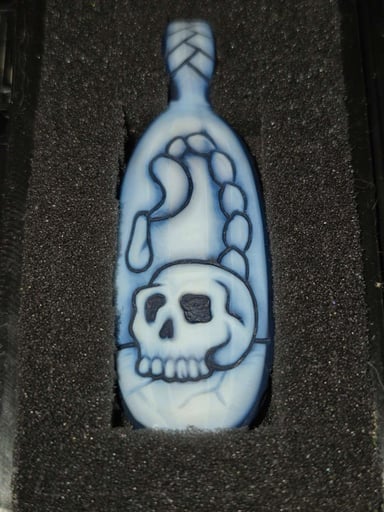 Preview pic of Carved Skull Scorpion pendent
