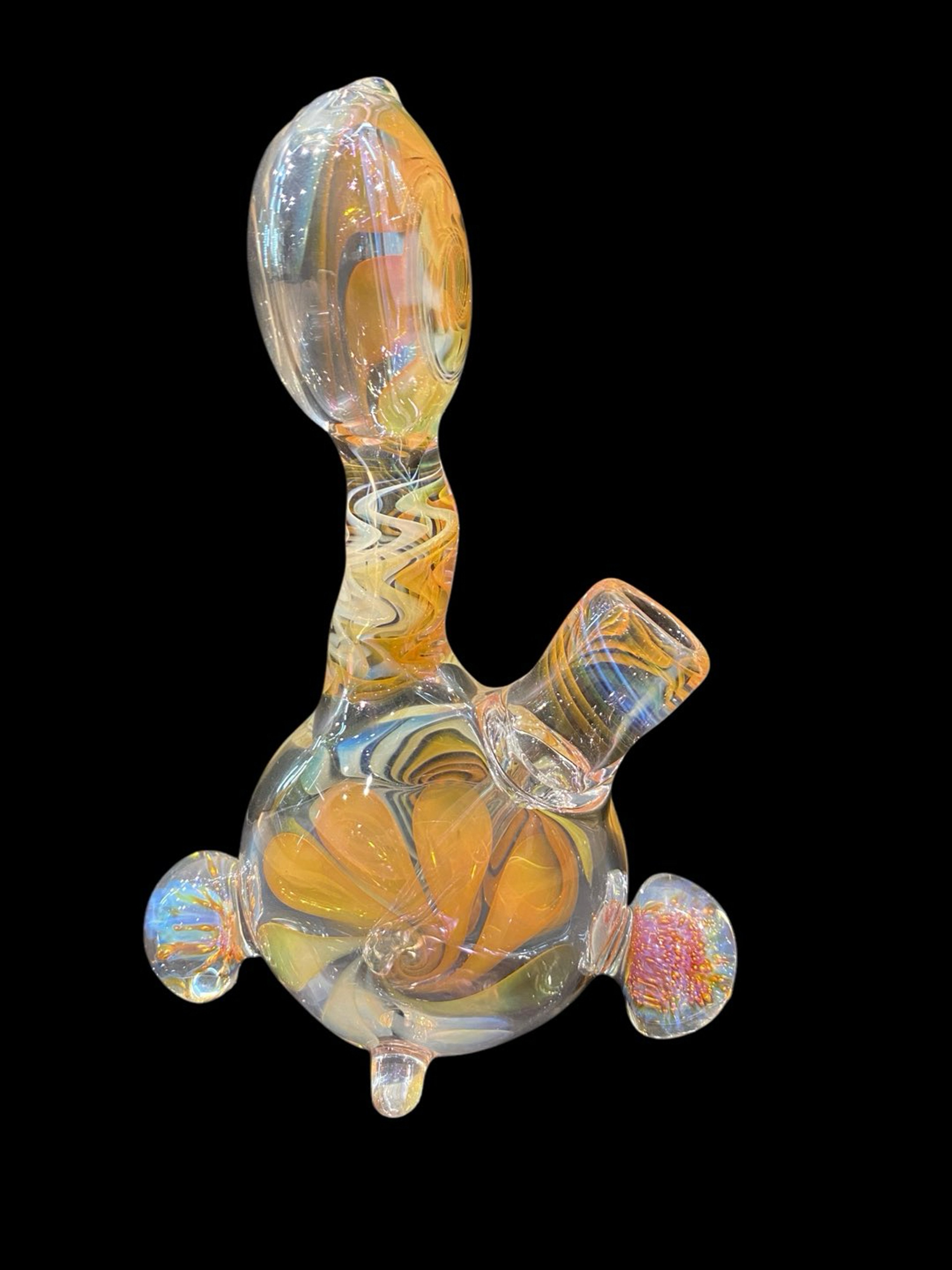 Preview pic of Fumed Rig with 2 marbles by Billy Bobs