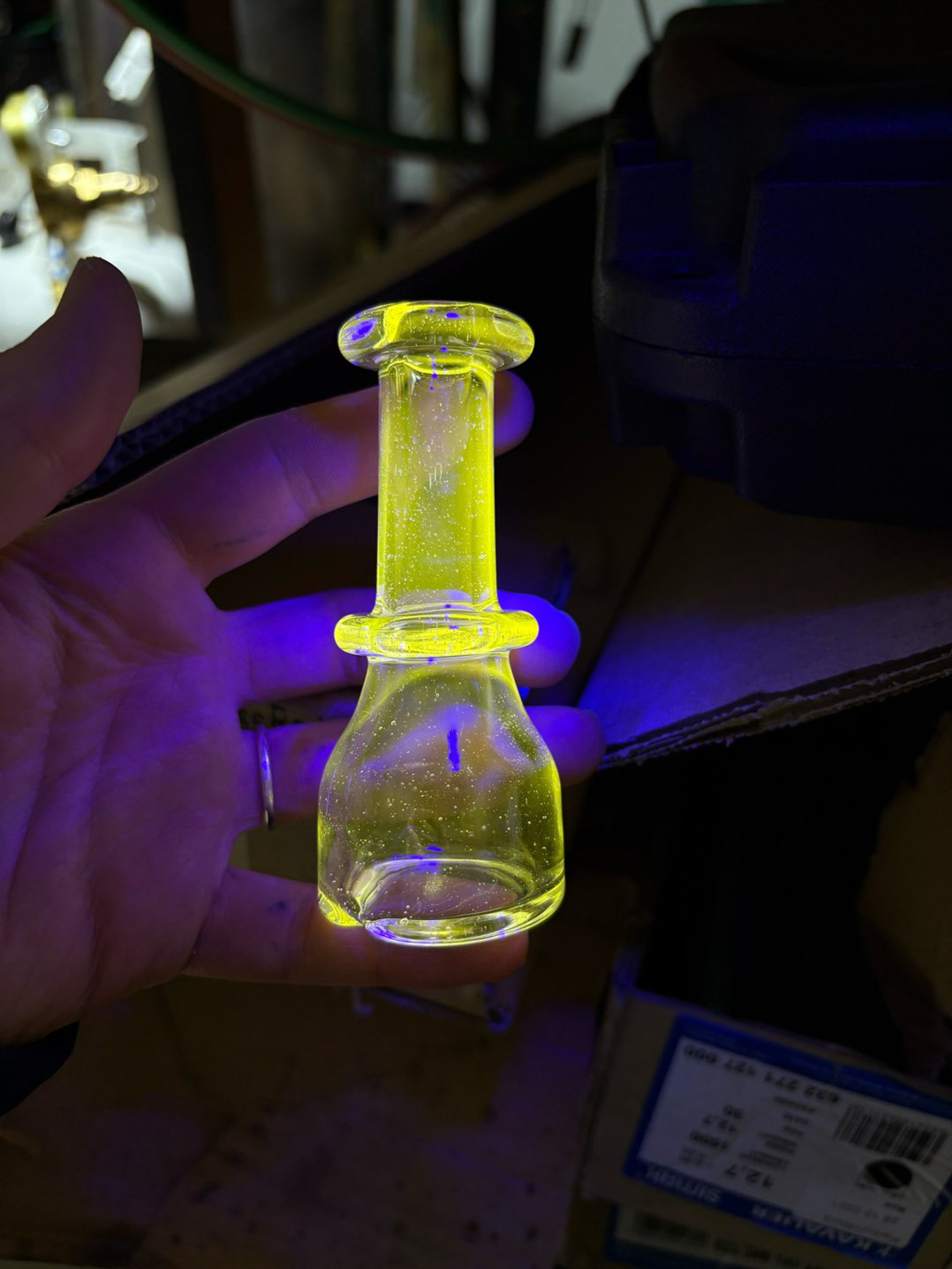 Preview pic of Nova yellow (UV) Puffco dry top