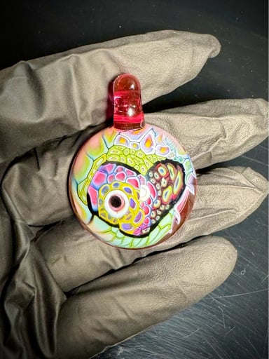 Preview pic of “Love for Milli” Pendy w/ Gold Ruby Cranberry