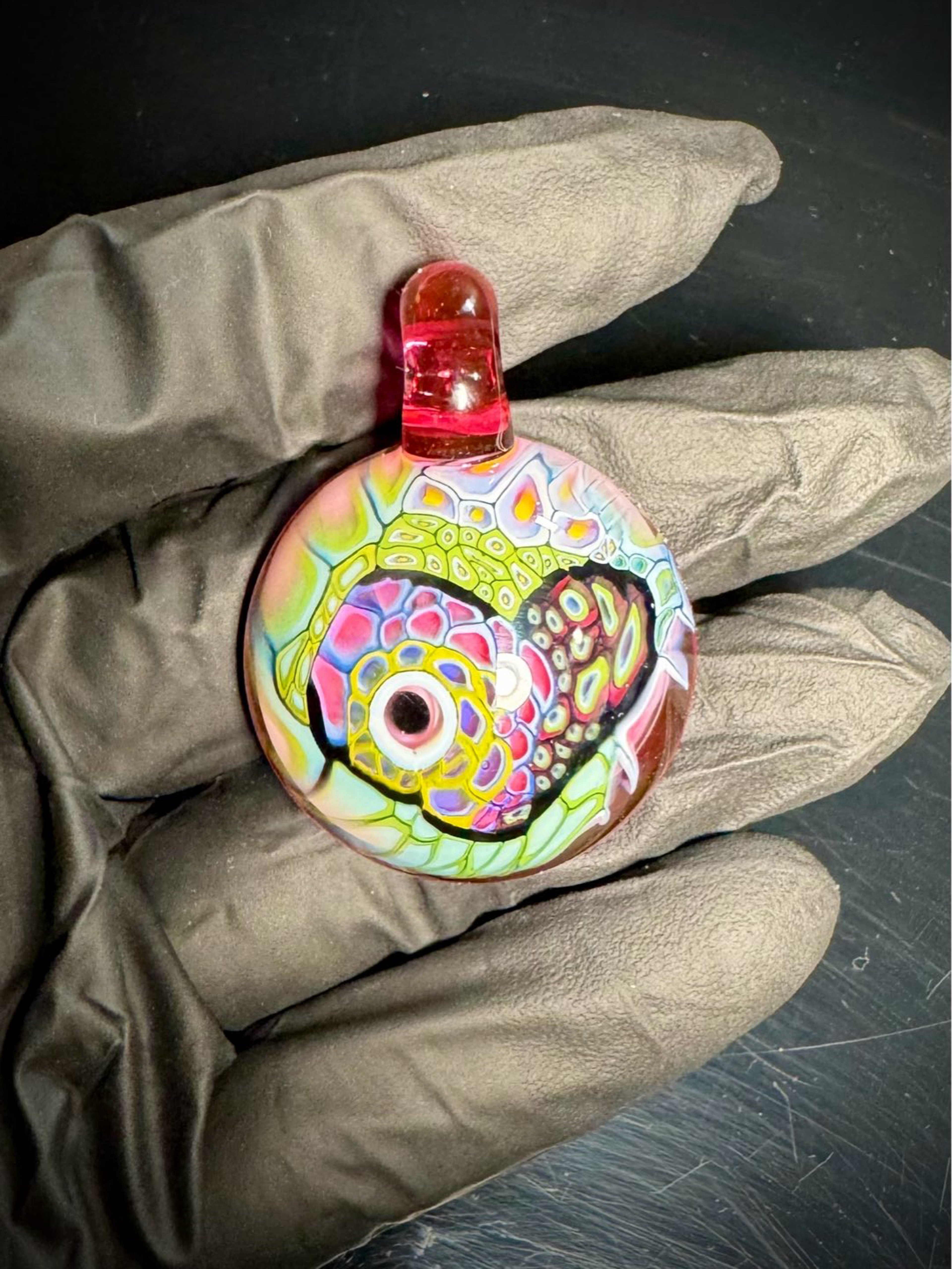 Preview pic of “Love for Milli” Pendy w/ Gold Ruby Cranberry