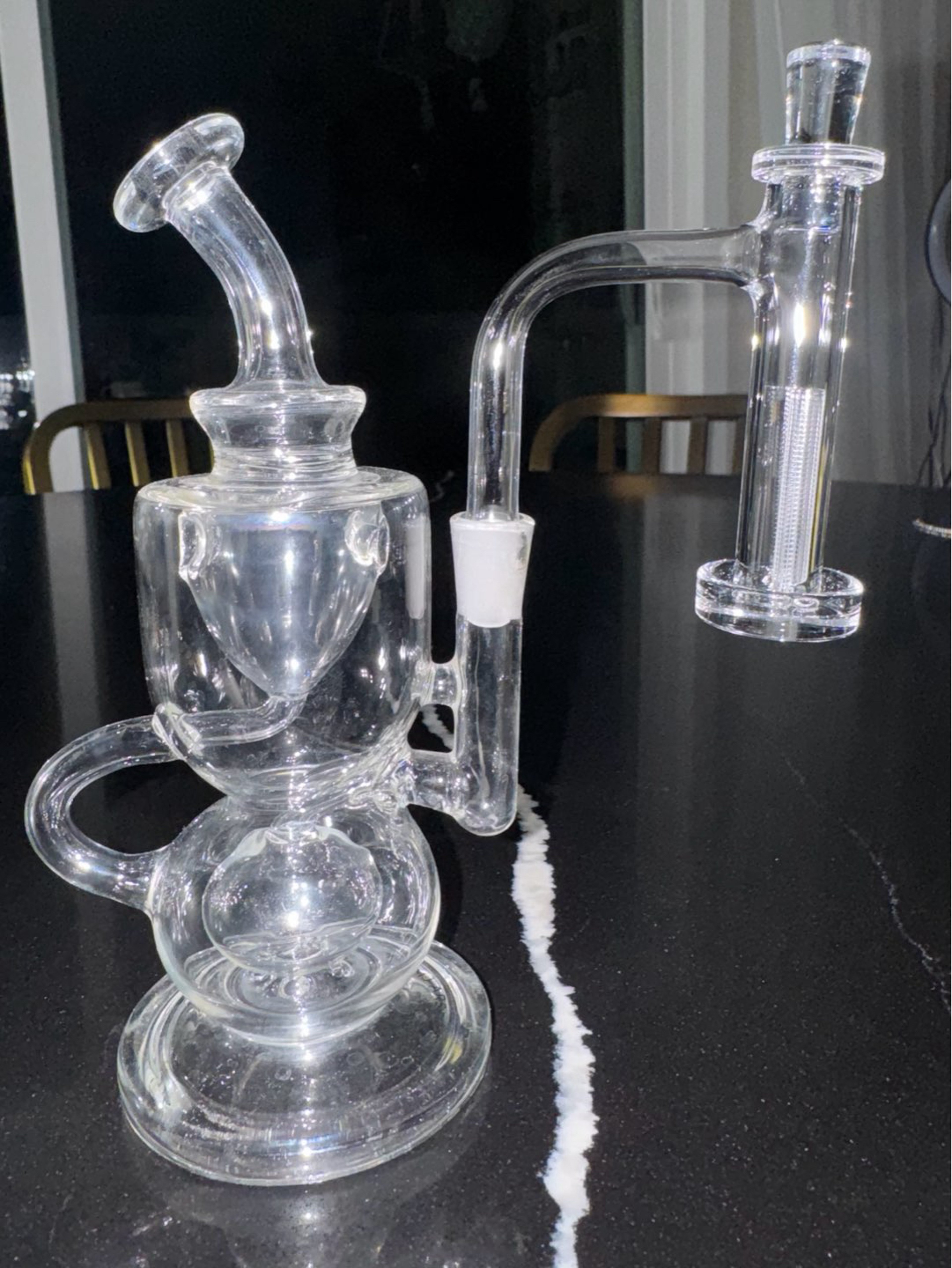 Preview pic of Full dab rig setup: Used Mj Arsenal titan mini dab rig with brand new 10mm Control Tower setup