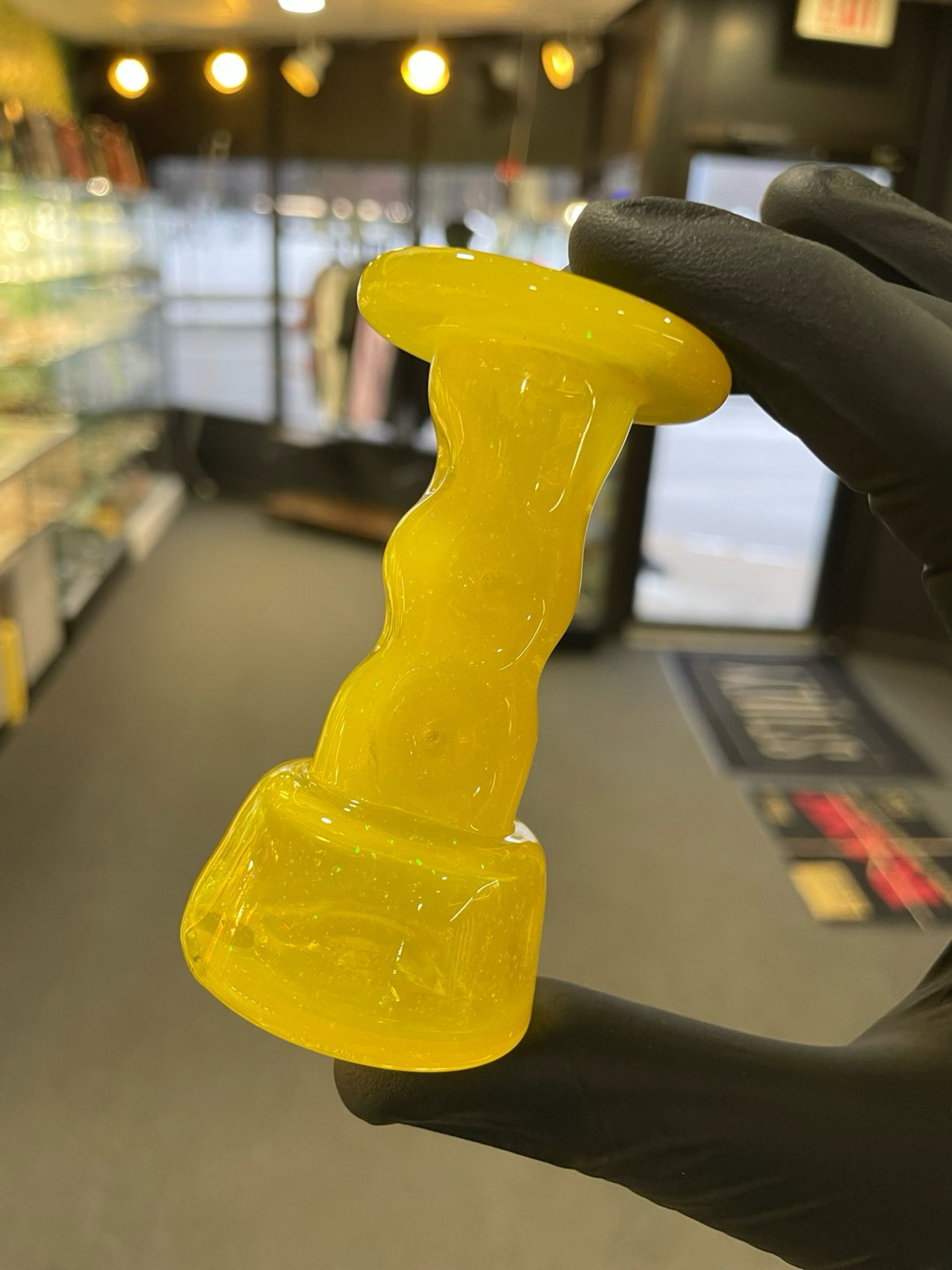 Preview pic of Durin Glass Dry Cooling Tower Crushed Opal Yellow