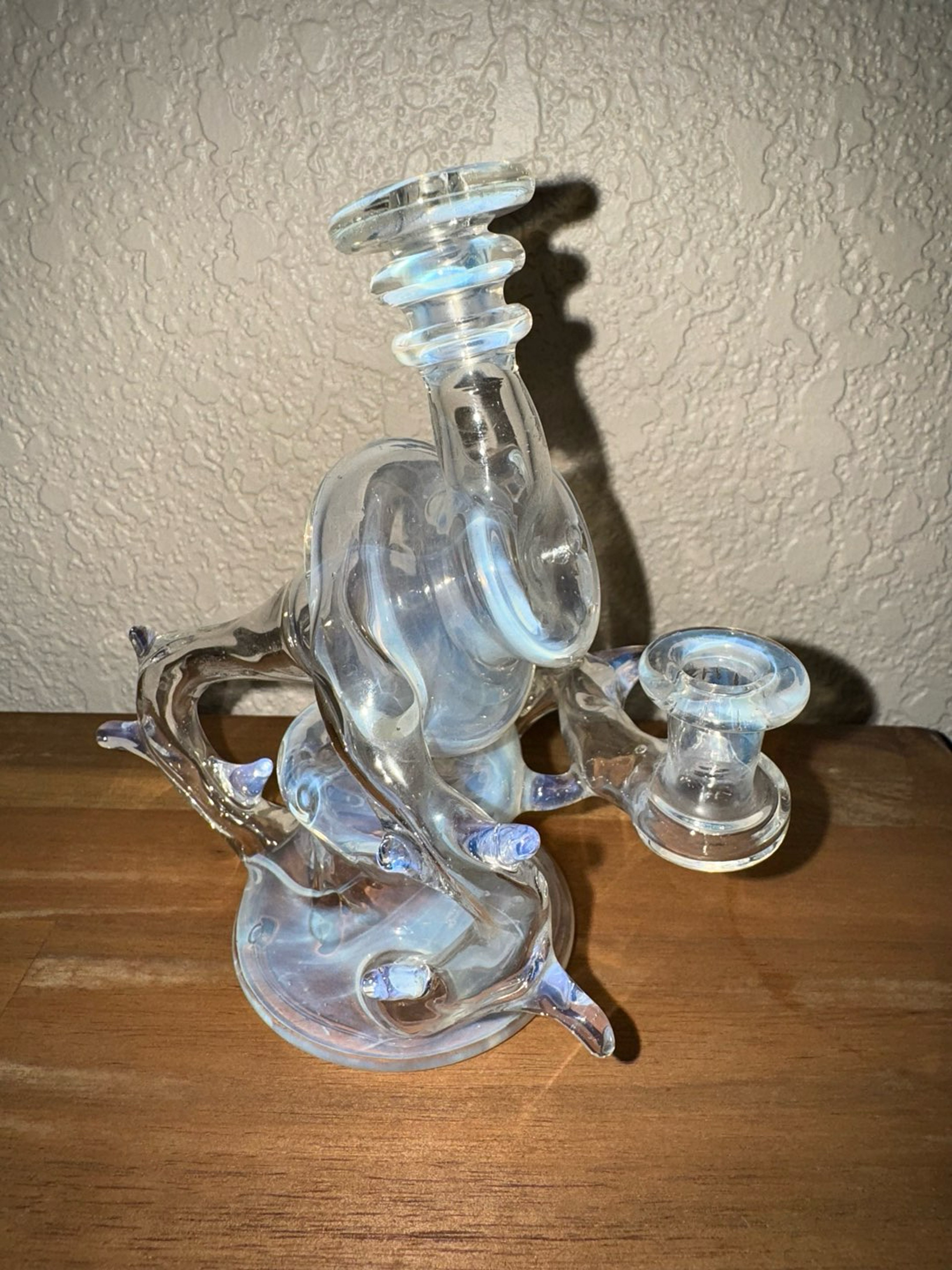 Preview pic of 23 Glass X 222 Glass Ghost Spool Mini Recycler 10mm