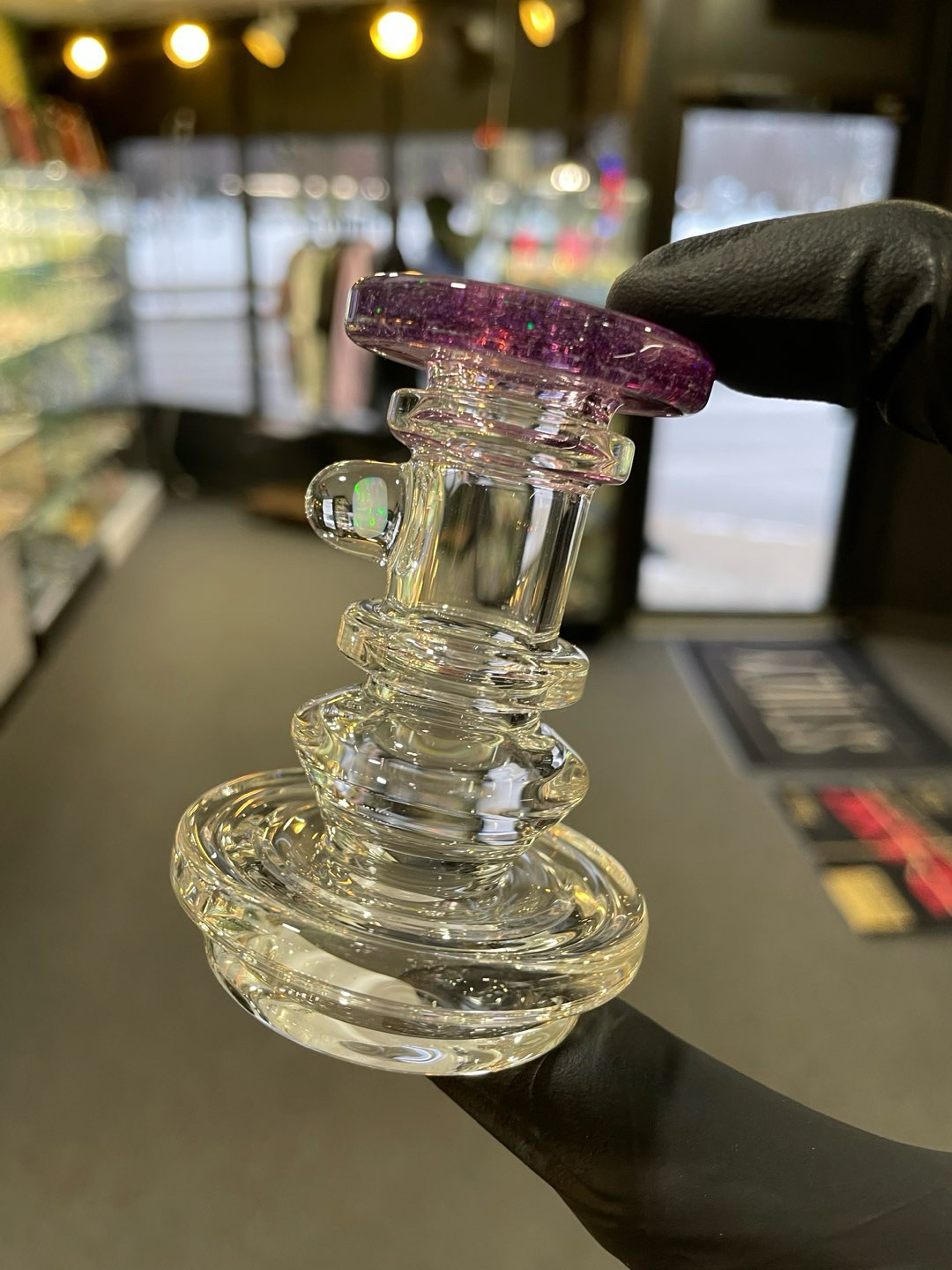 Preview pic of Charlie Shaw Dry Puffco Top w/ Crushed Opal