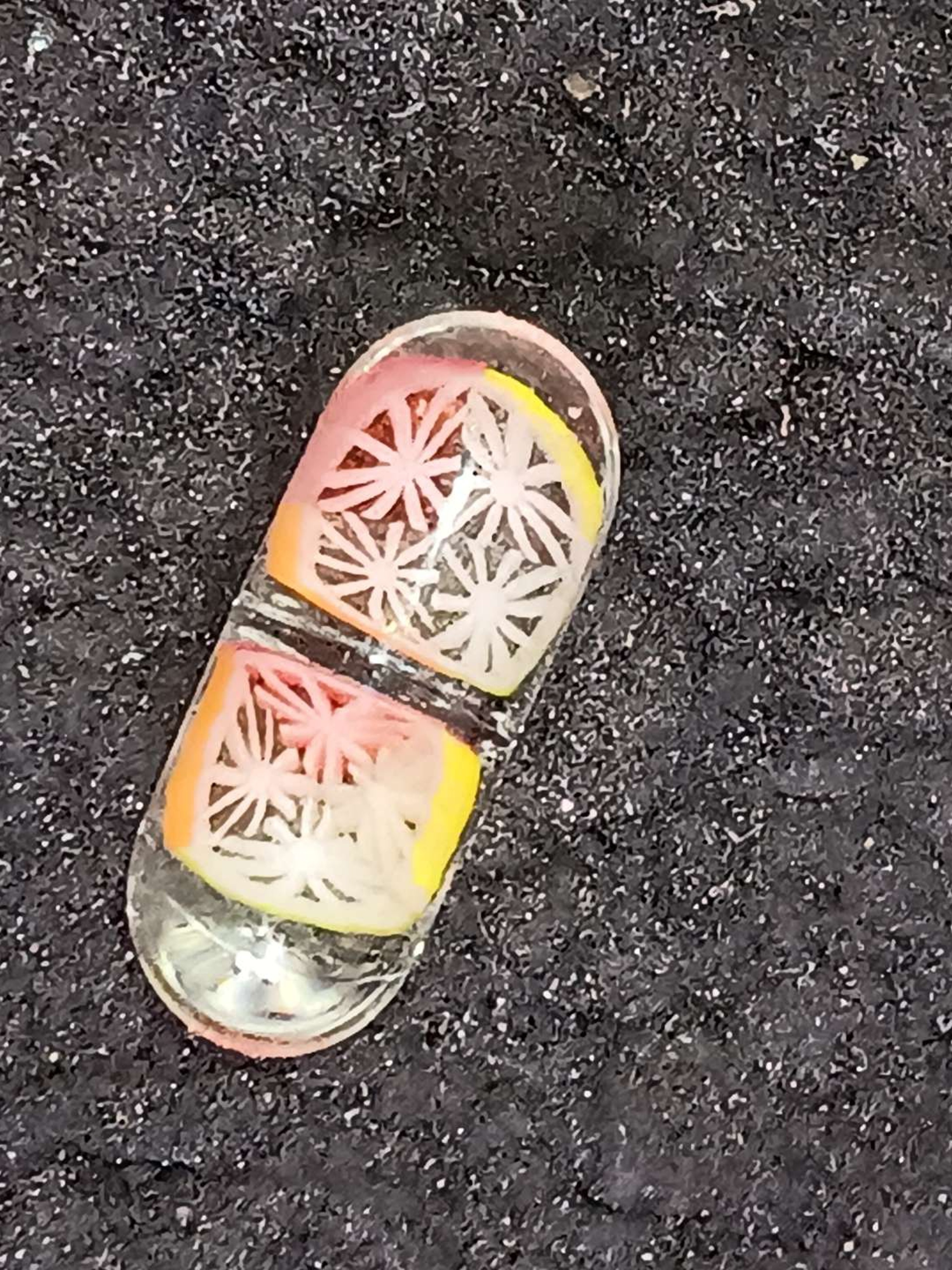 Preview pic of Multi color Lyons glass pill