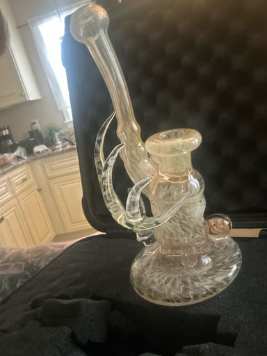 Preview pic of Gemsglasswerx thick fully worked gold and silver fumed bubbler for sale