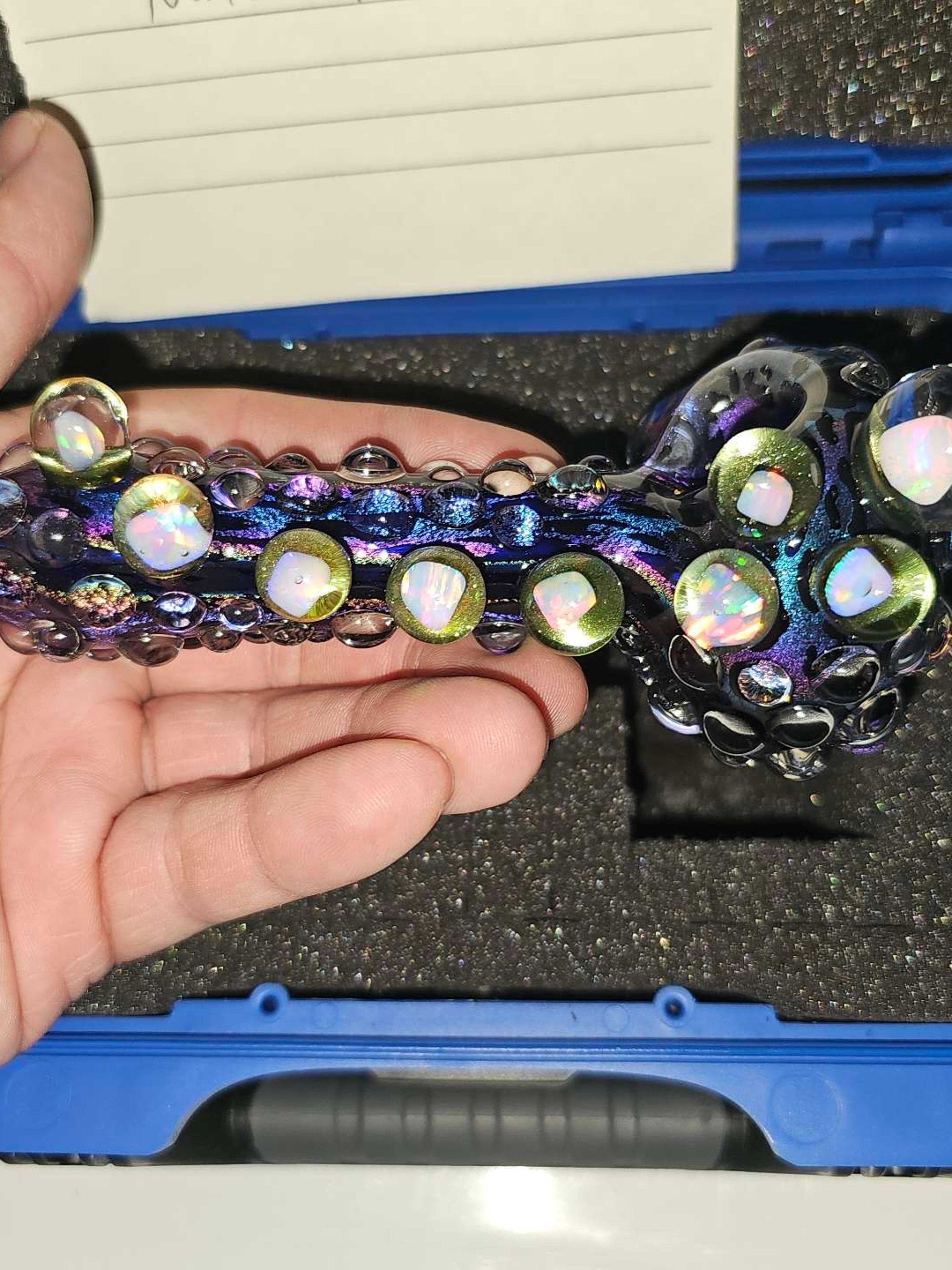 Preview pic of Harold Ludeman Lisa Dank bowl 9 opals! Nanuk 903 case