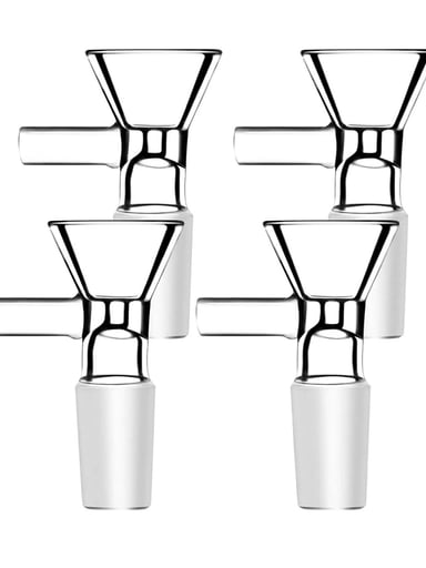 Preview pic of 4 Pieces Pack - 14mm Glass Bowl For Bong Replacement Head Pieces