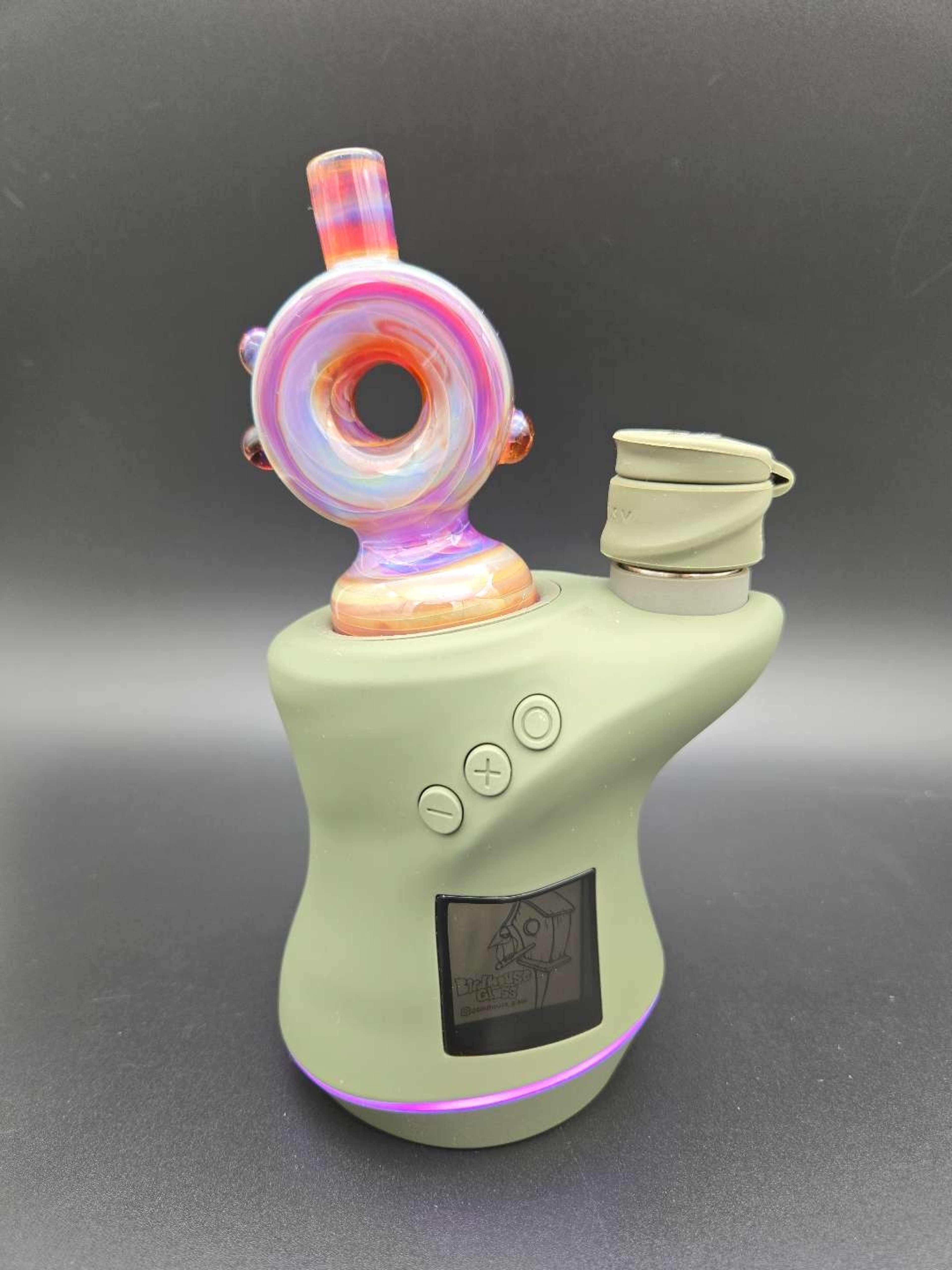 Preview pic of Birdhouse Glass Amber Purple Carta dry top