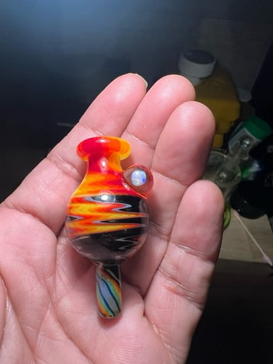 Preview pic of 25mm wig wag bubble cap W/ opal