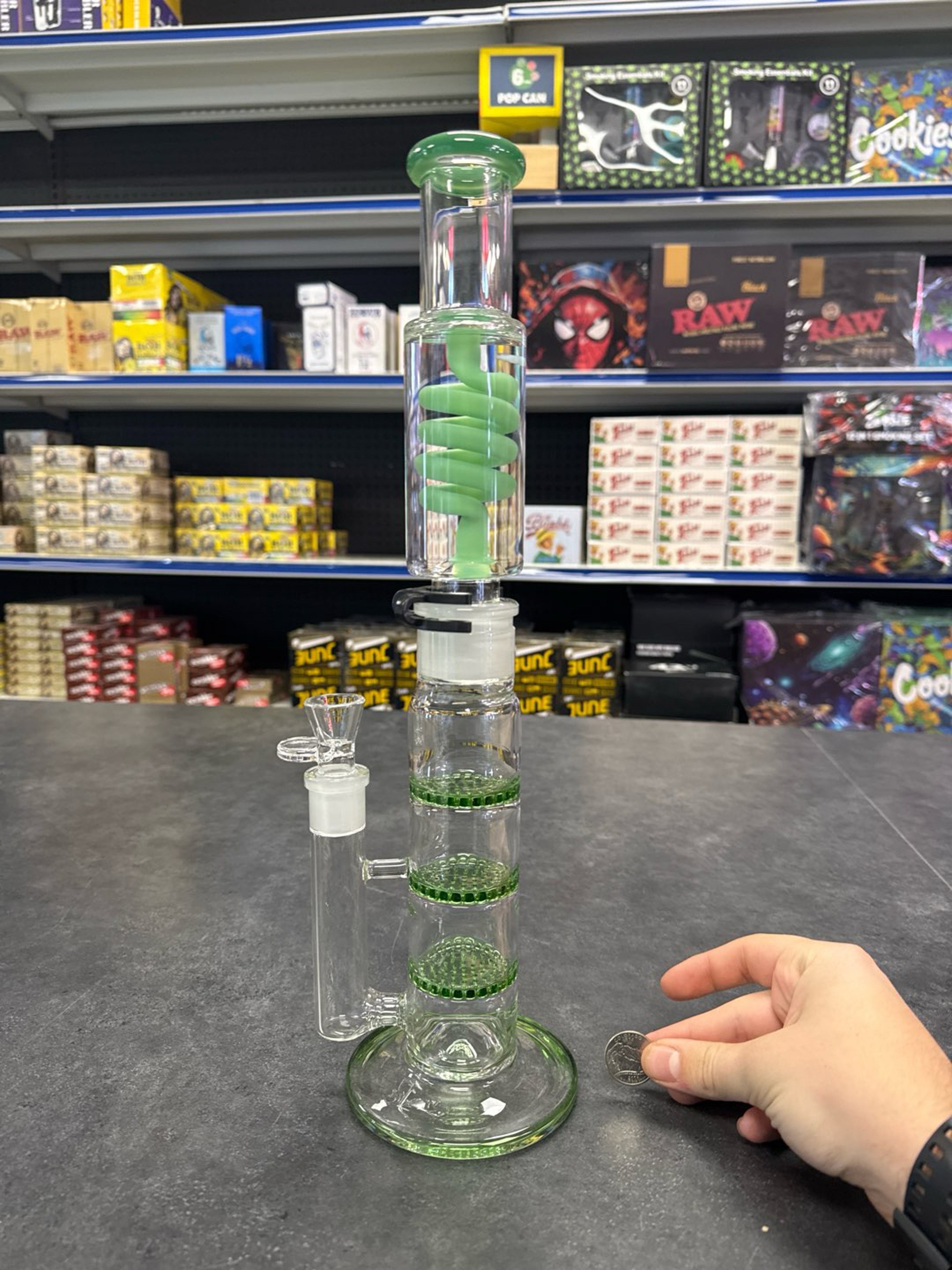 Preview pic of Brand new honeycomb straight pipe bong