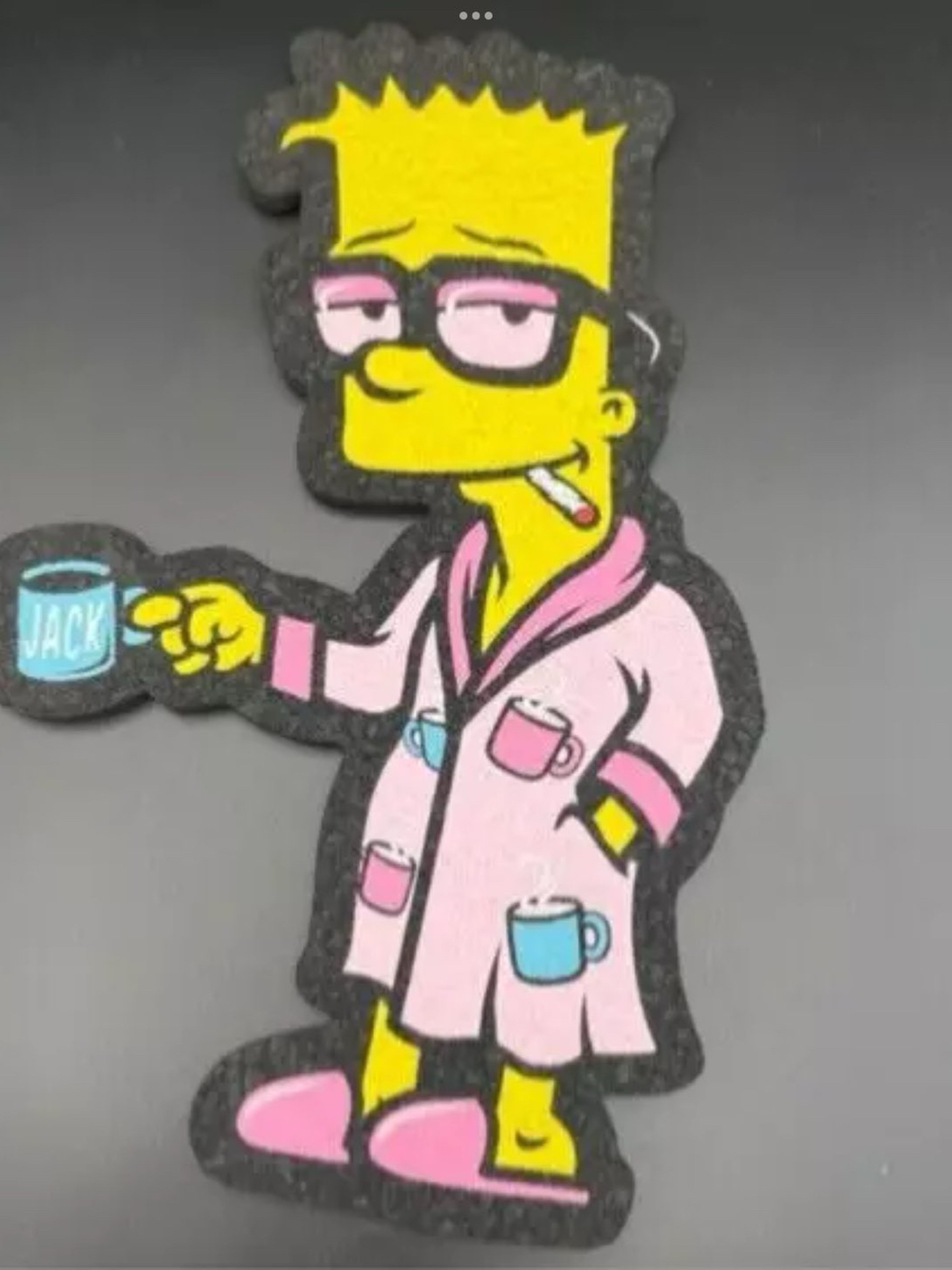 Preview pic of Hippie Hussle X Burns353 X The Seshons Fight Club Bart Bathrobe Moodmat